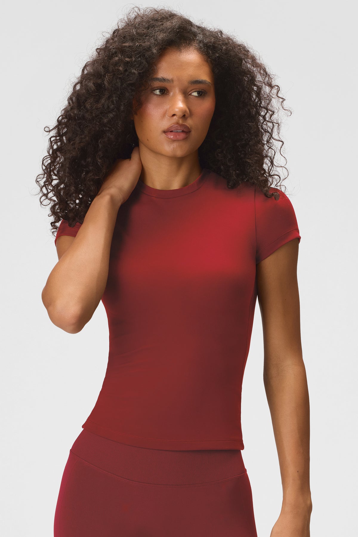 ⁣⁢Soft Active Kurzarmshirt in Dark Cherry⁤⁣ - 1