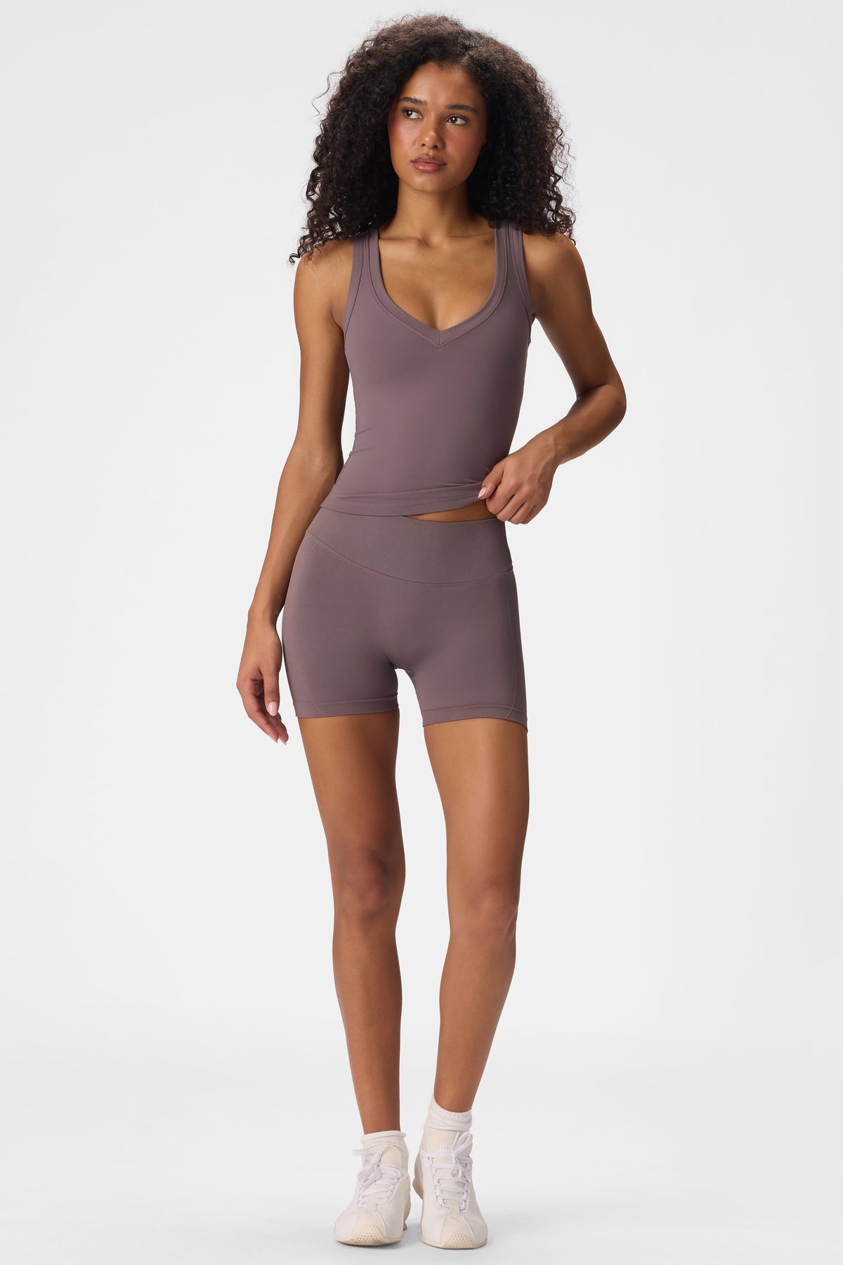 ⁣⁢Soft Active Tanktop in Stone⁤⁣ - 2