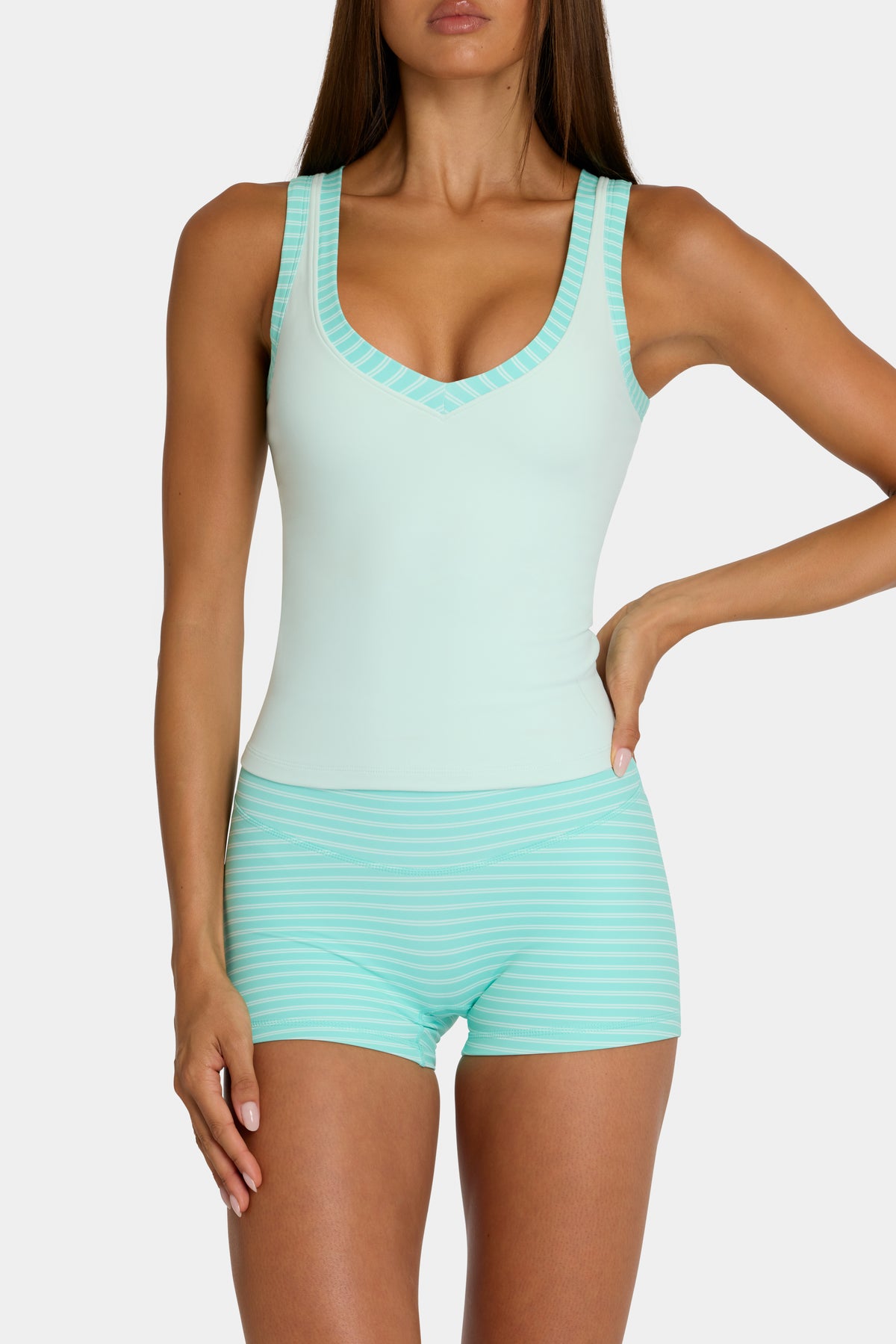 ⁣⁢Soft Active Tanktop in Mint⁤⁣