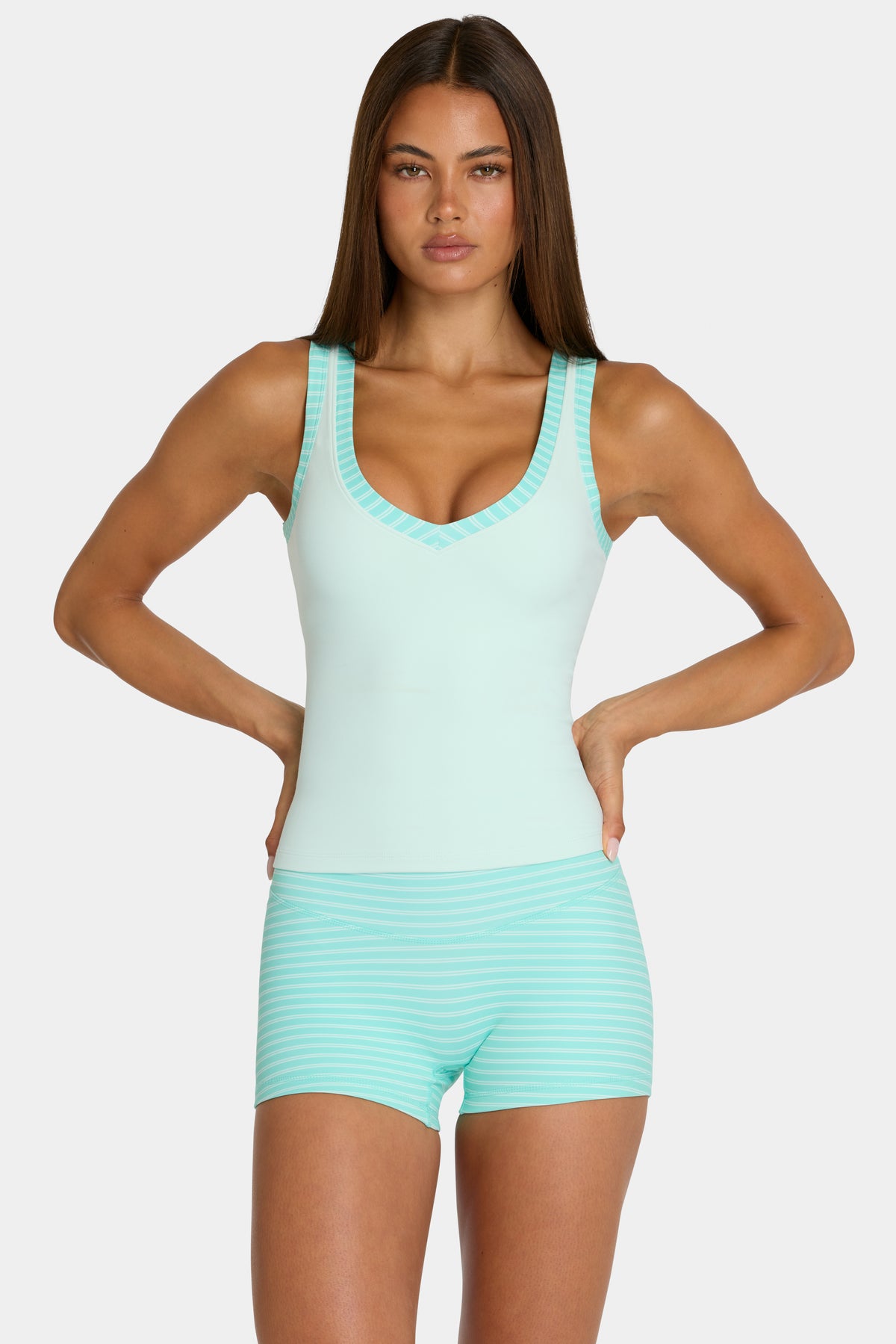 ⁣⁢Soft Active Tanktop in Mint⁤⁣ - 1