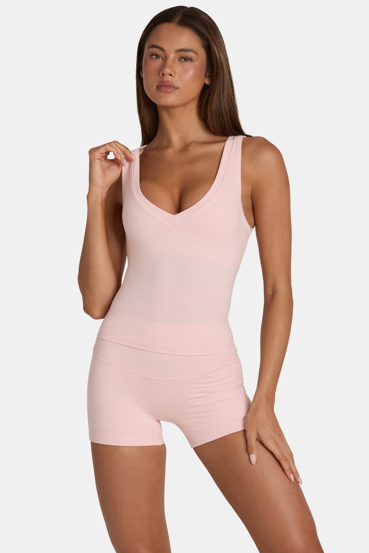 ⁣⁢Soft Active Tanktop in Blush Marl⁤⁣