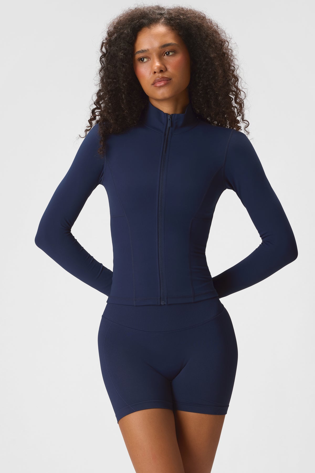 ⁣⁢Soft Active Reißverschlussjacke in Mitternachtsblau⁤⁣ - 2