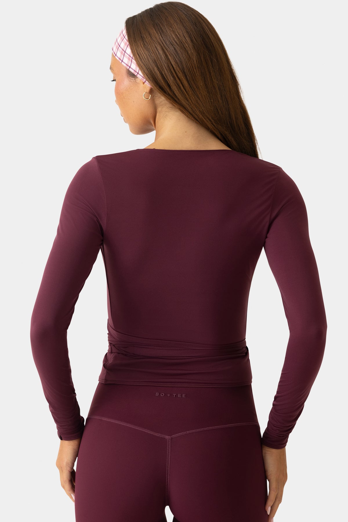 ⁣⁢Weiches Jersey Wickeloberteil in Pflaume⁤⁣ - 2