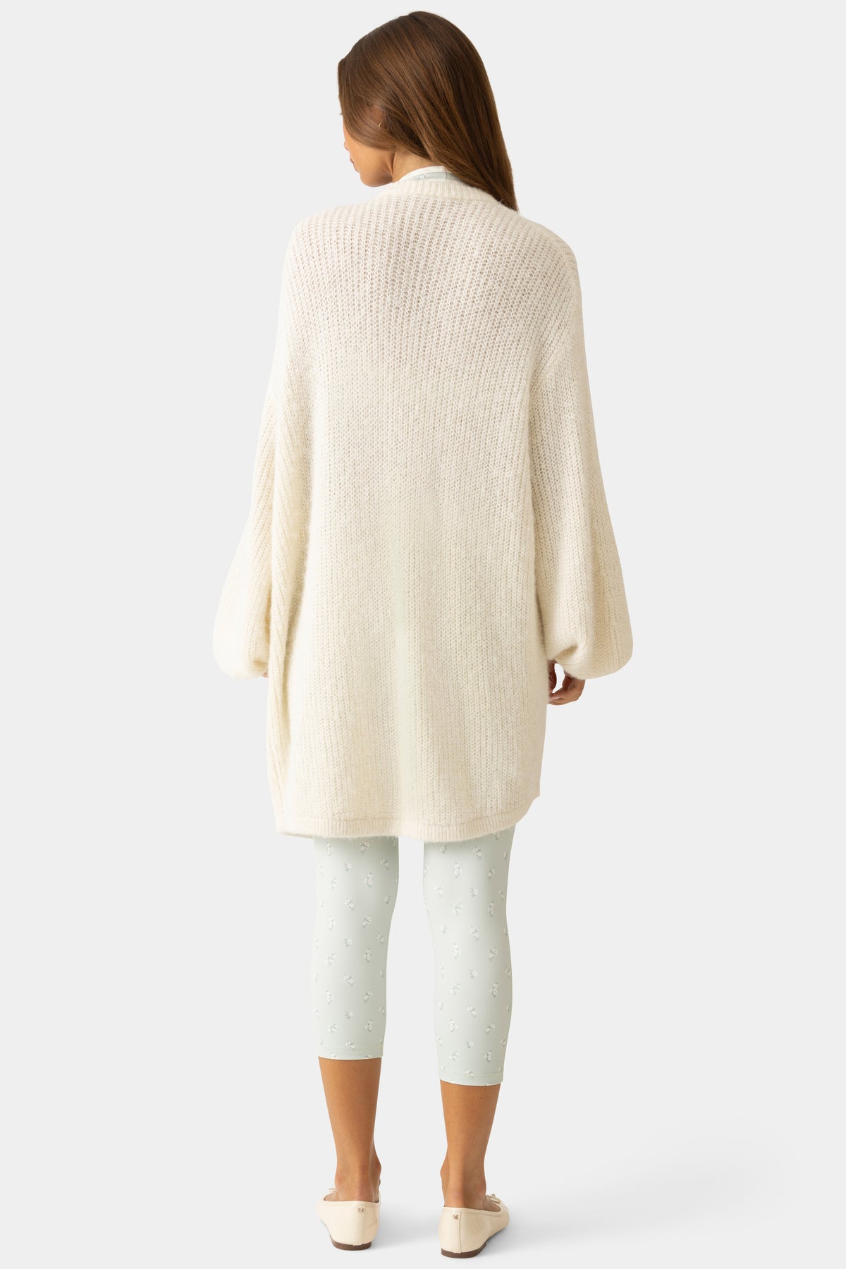 ⁣⁢Cardigan aus weichem Strick in Vanille⁤⁣