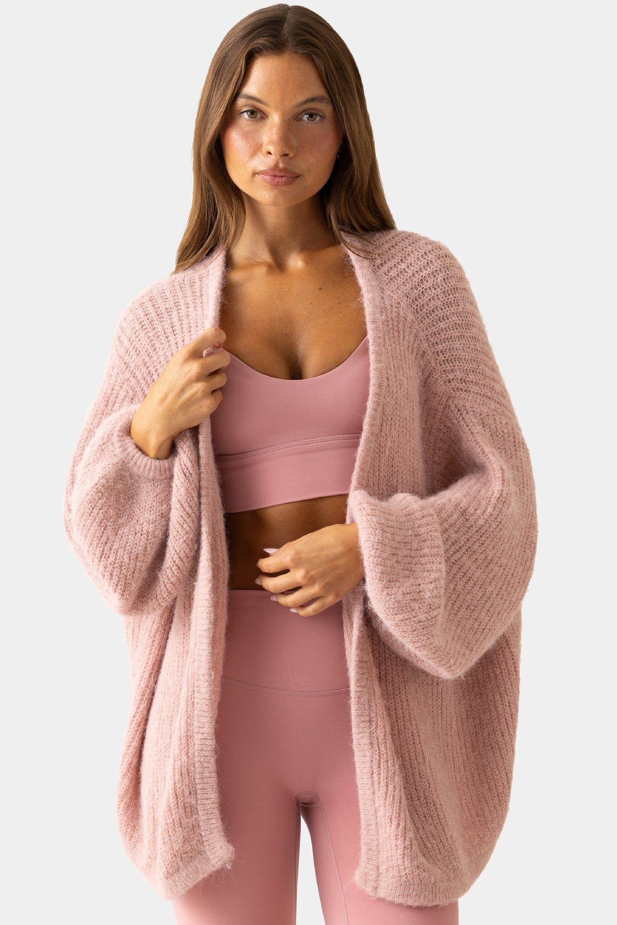 ⁣⁢Weicher Strick-Cardigan in Ballet Pink⁤⁣ - 2