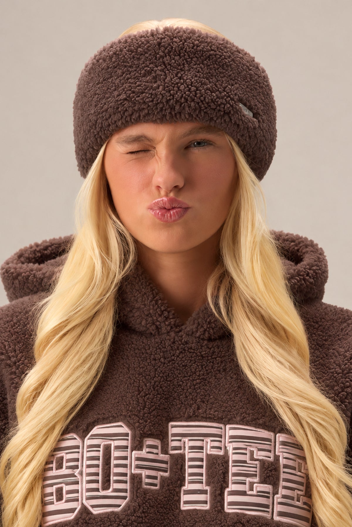 ⁣⁢Teddy-Fleece-Stirnband in Chestnut⁤⁣ - 2