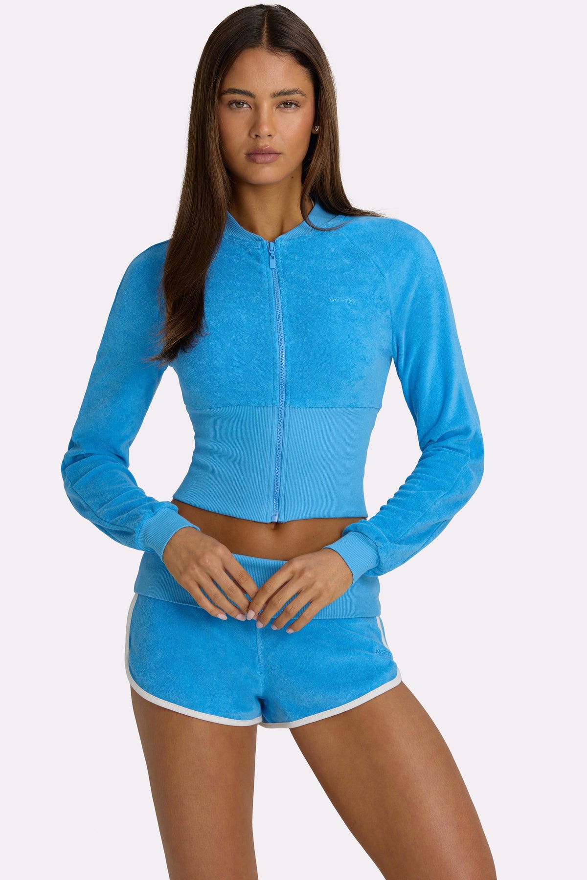 ⁣⁢Terry Reißverschlussjacke in Electric Blue⁤⁣ - 1