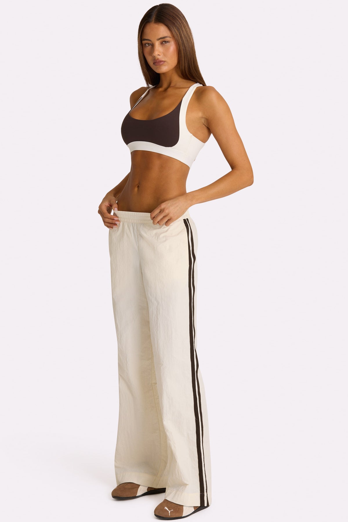⁣⁢Gewebte Jogginghose in Coconut⁤⁣ - 1