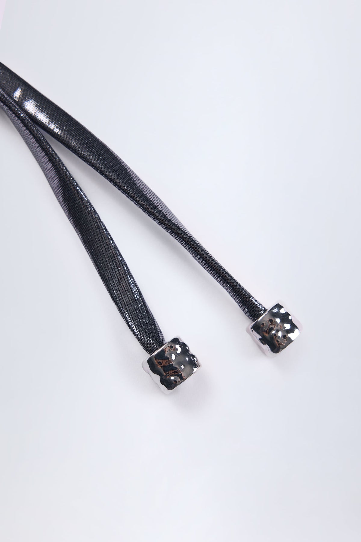⁣⁢Panel-Bikini-BH in Silver Chrome⁤⁣