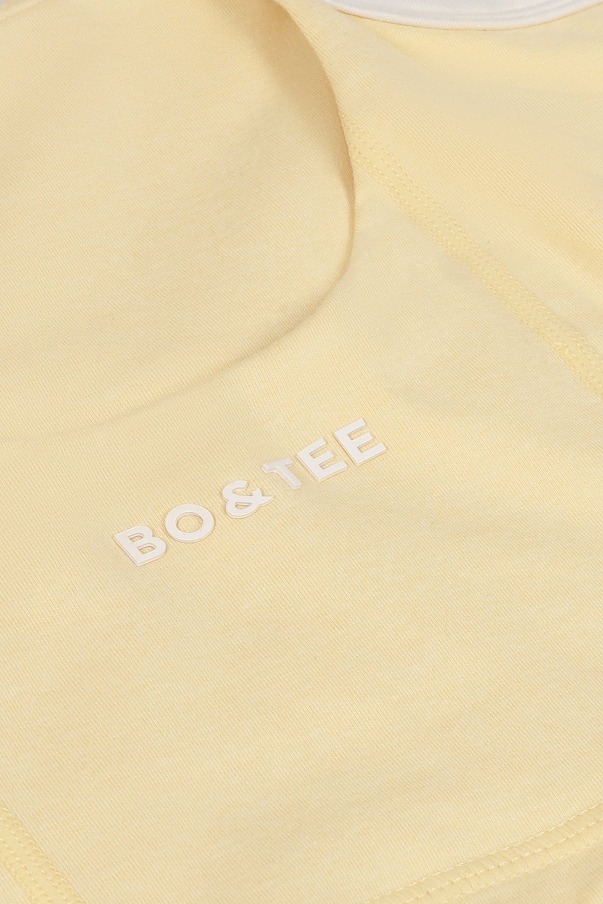 ⁣⁢Cropped-Tanktop in Zitronengelb meliert⁤⁣