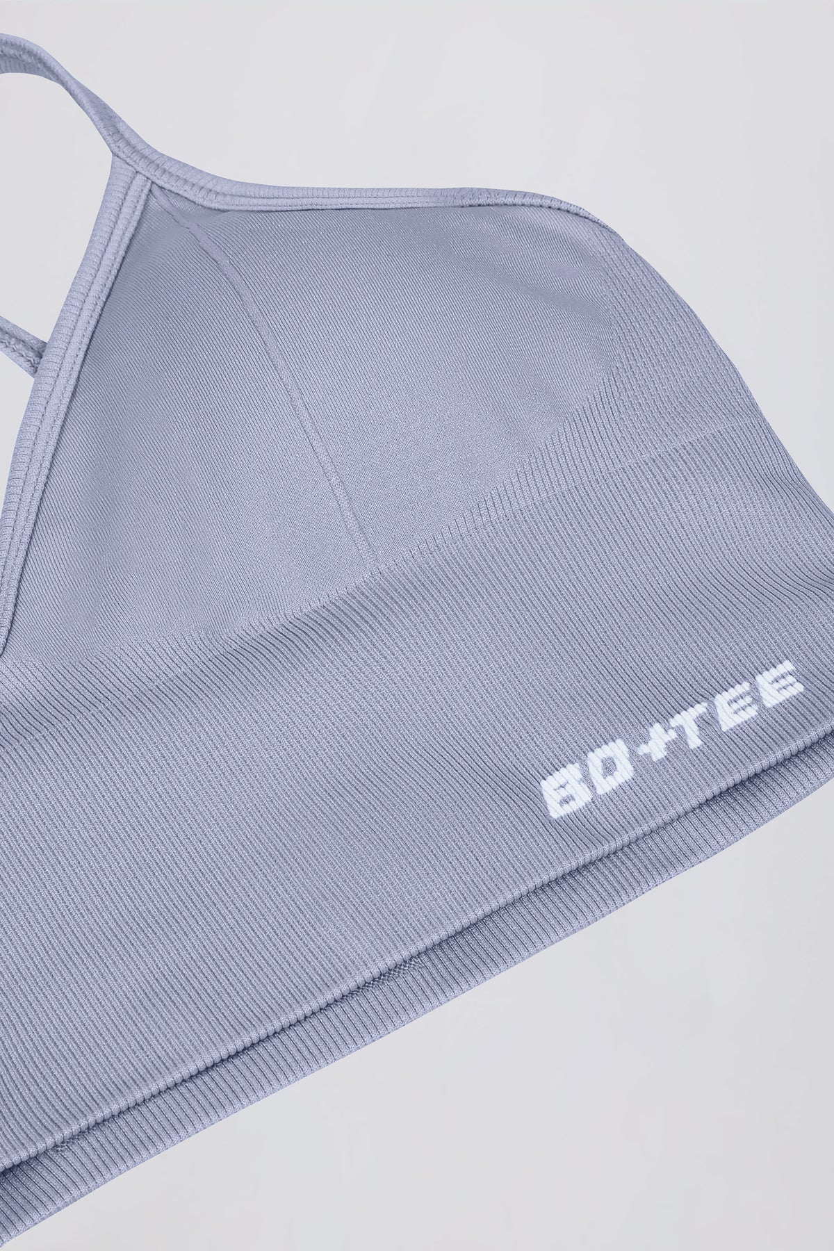 ⁣⁢Define Luxe Sport-BH mit V-Ausschnitt in Graublau⁤⁣