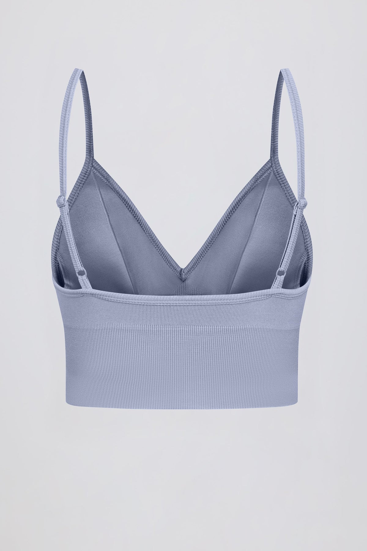 ⁣⁢Define Luxe Sport-BH mit V-Ausschnitt in Graublau⁤⁣