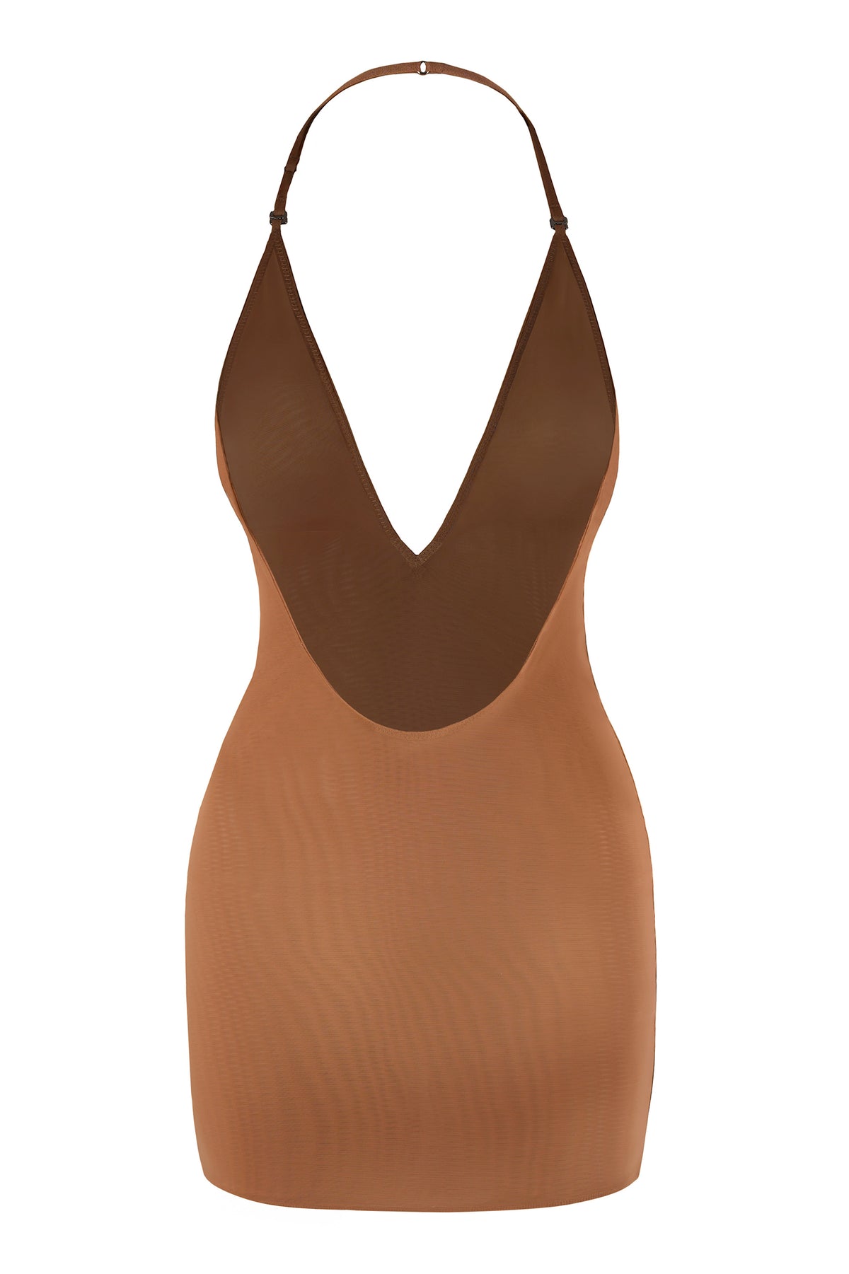 ⁣⁢Multiway-Mini-Unterkleid aus weichem Mesh in Honig⁤⁣