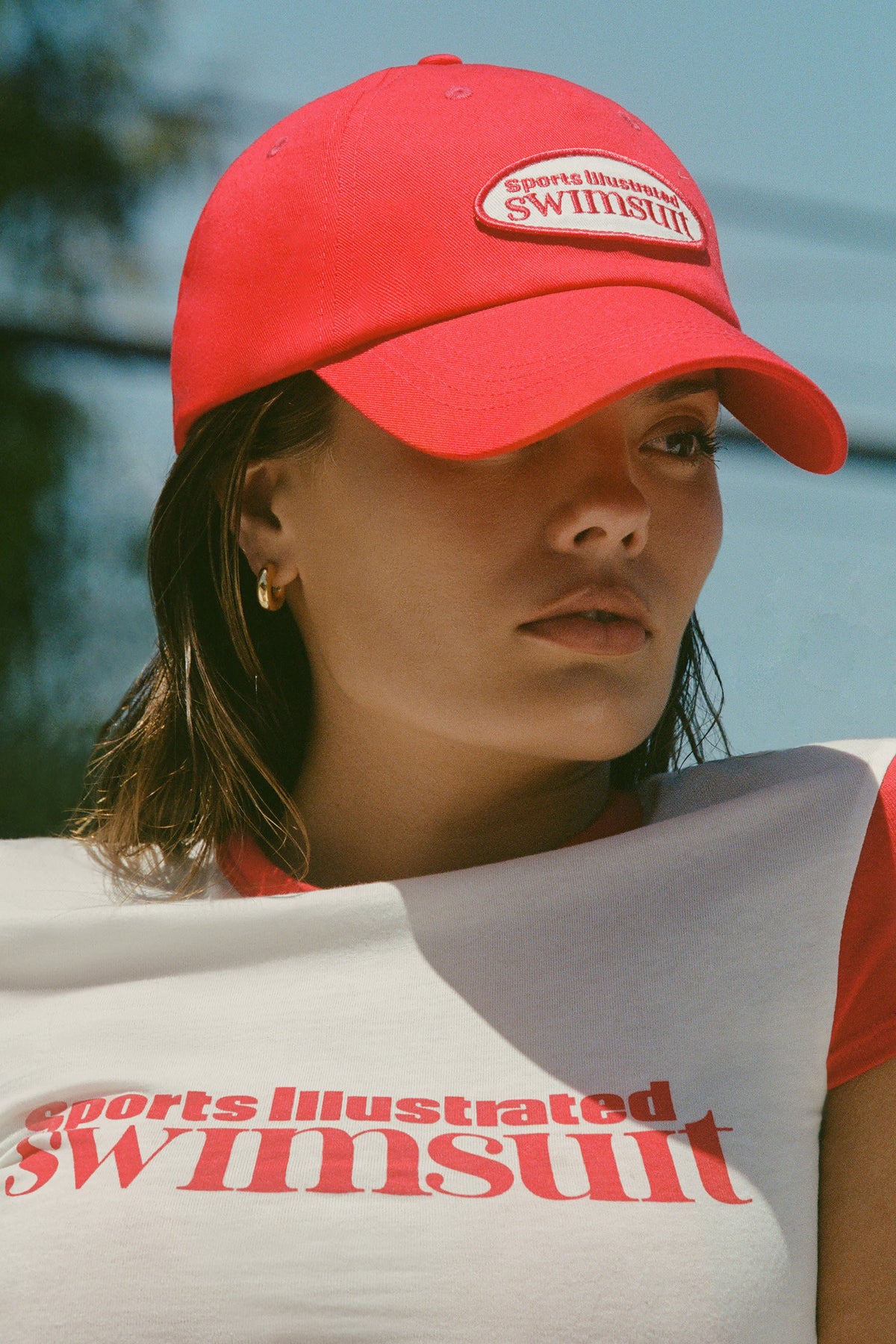 ⁣⁢Logo-Baseballkappe in feurigem Rot⁤⁣ - 1