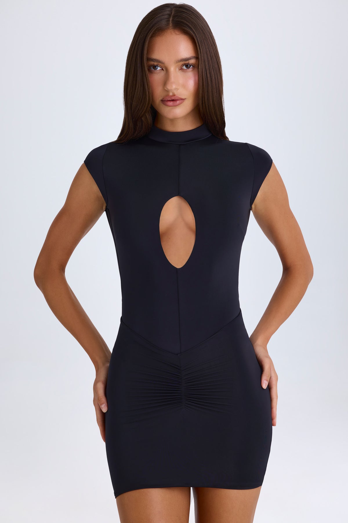 ⁣⁢Cut-out-Body in Schwarz⁤⁣