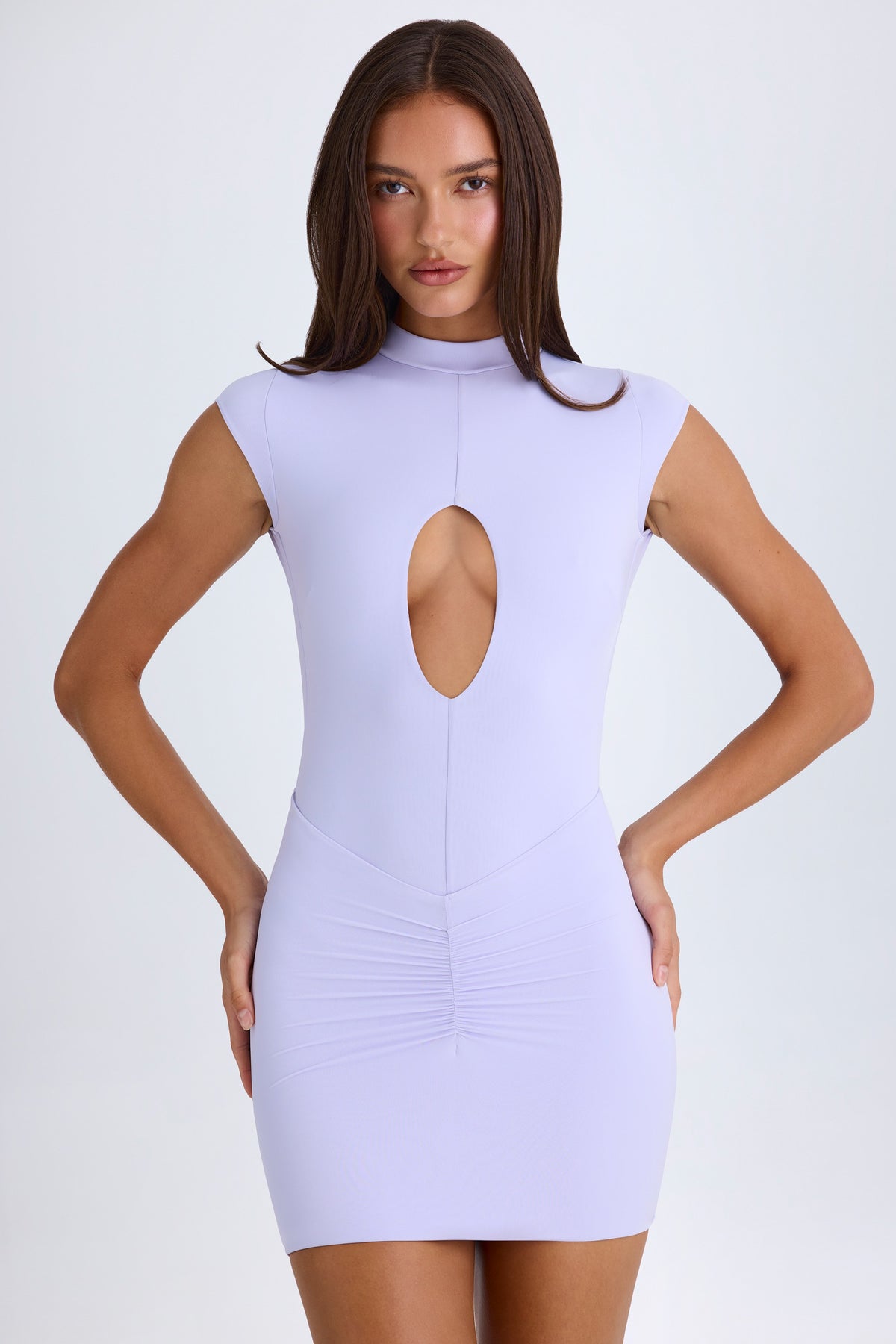 ⁣⁢Cut-out-Body in Zartflieder⁤⁣