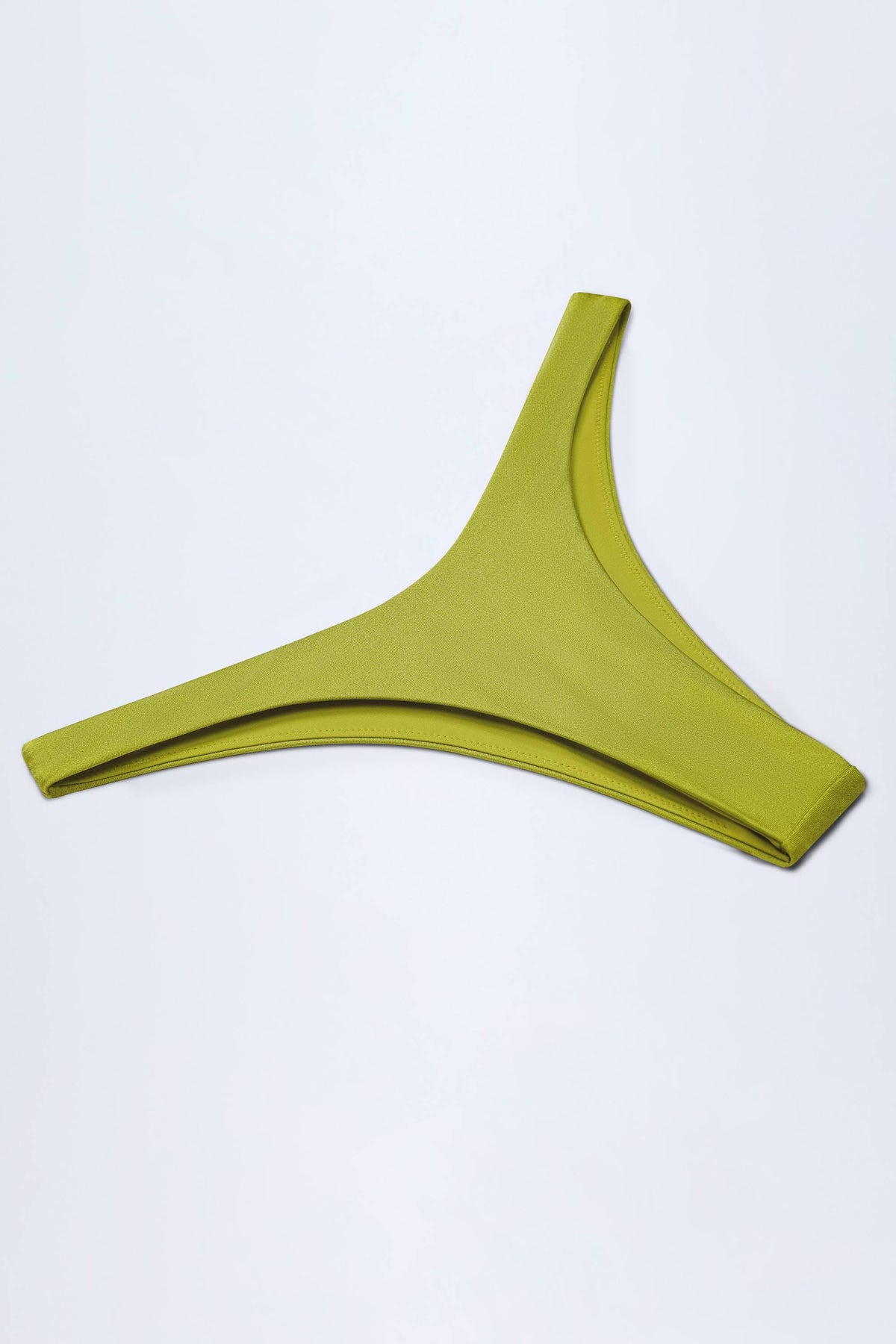 ⁣⁢Cheeky-Bikinihose mit hohem Beinausschnitt in Olivgrün⁤⁣
