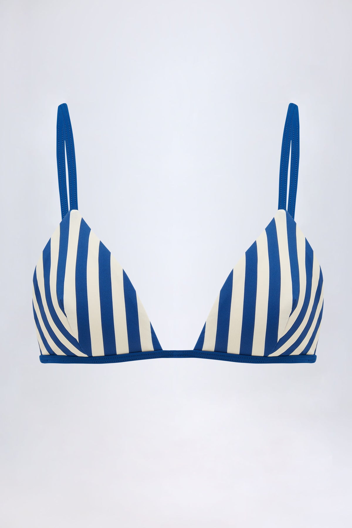 ⁣⁢Triangel-Bikinioberteil in Marineblau⁤⁣ - 2