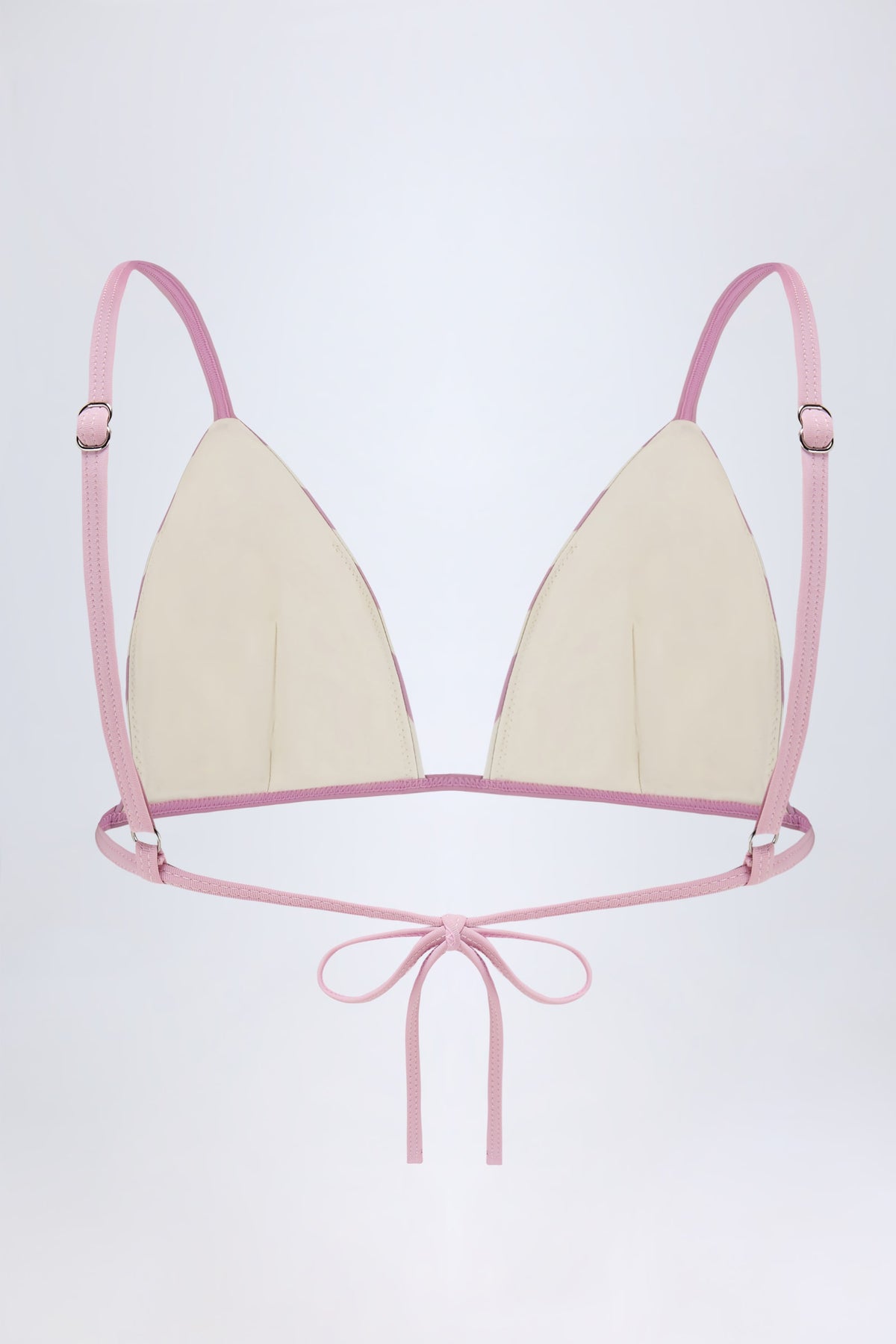 ⁣⁢Triangel-Bikinioberteil in Mauve⁤⁣