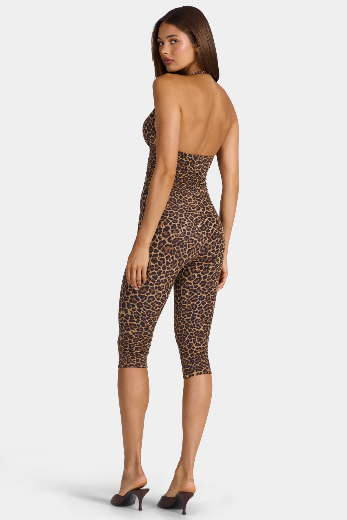 ⁣⁢Modal Capri-Jumpsuit in Leopard⁤⁣ - 2