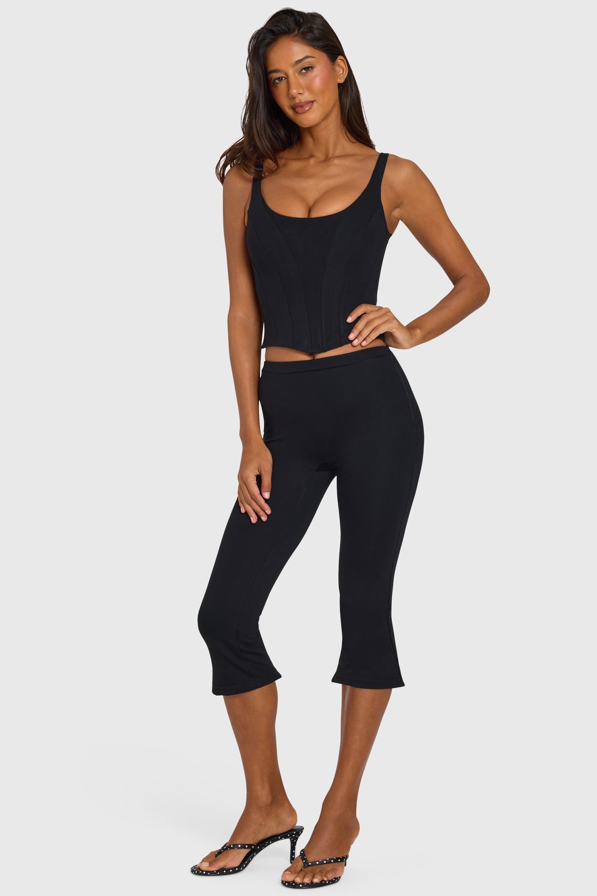 ⁣⁢Ponte Capri-Leggings in Schwarz⁤⁣ - 1