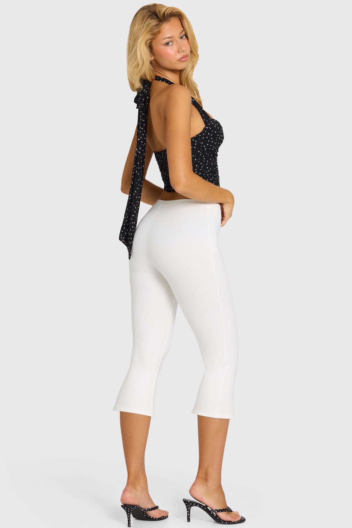 ⁣⁢Ponte Capri-Leggings in Weiß⁤⁣ - 2