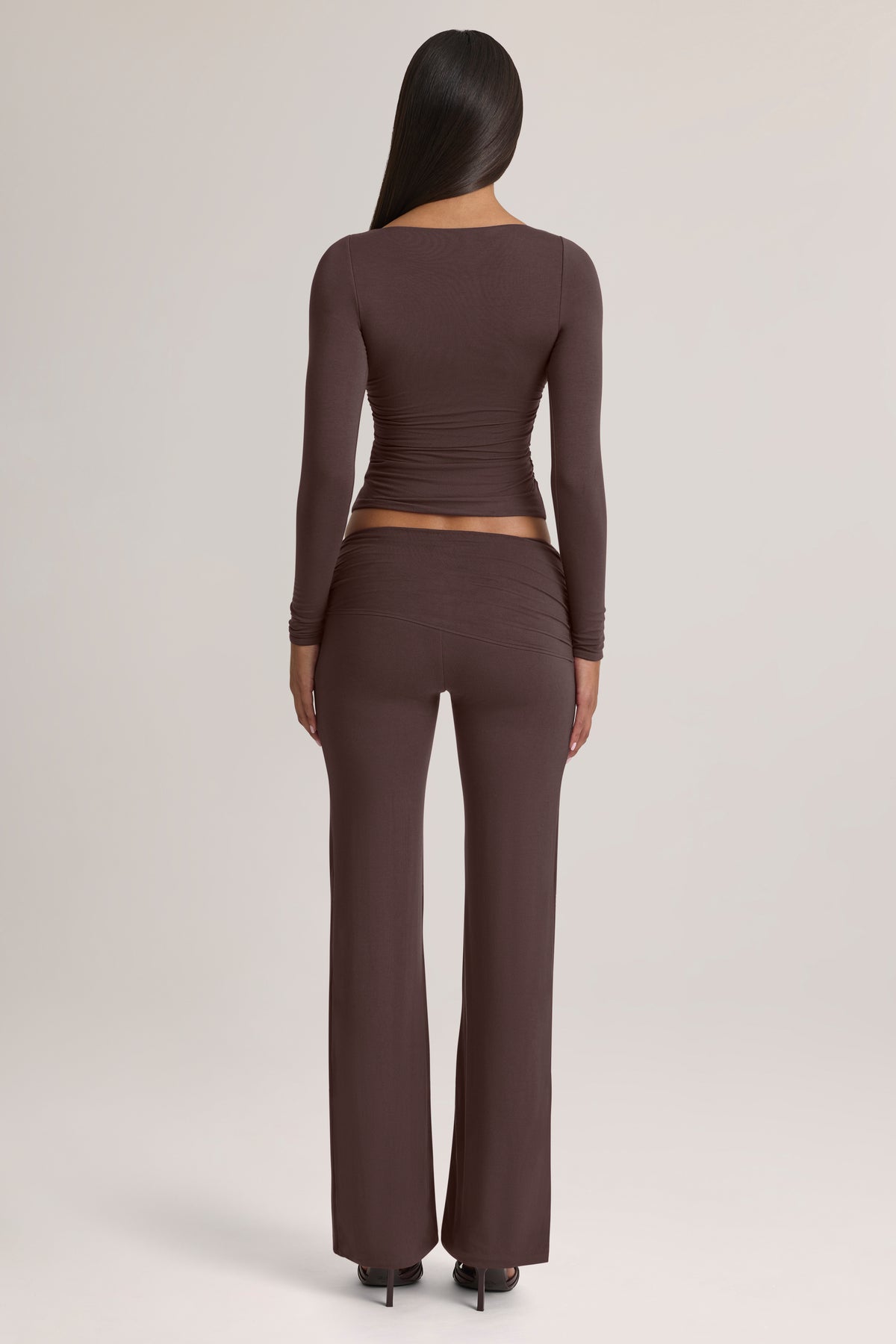 ⁣⁢Modal Mid-Rise Hose in Chocolate Brown⁤⁣