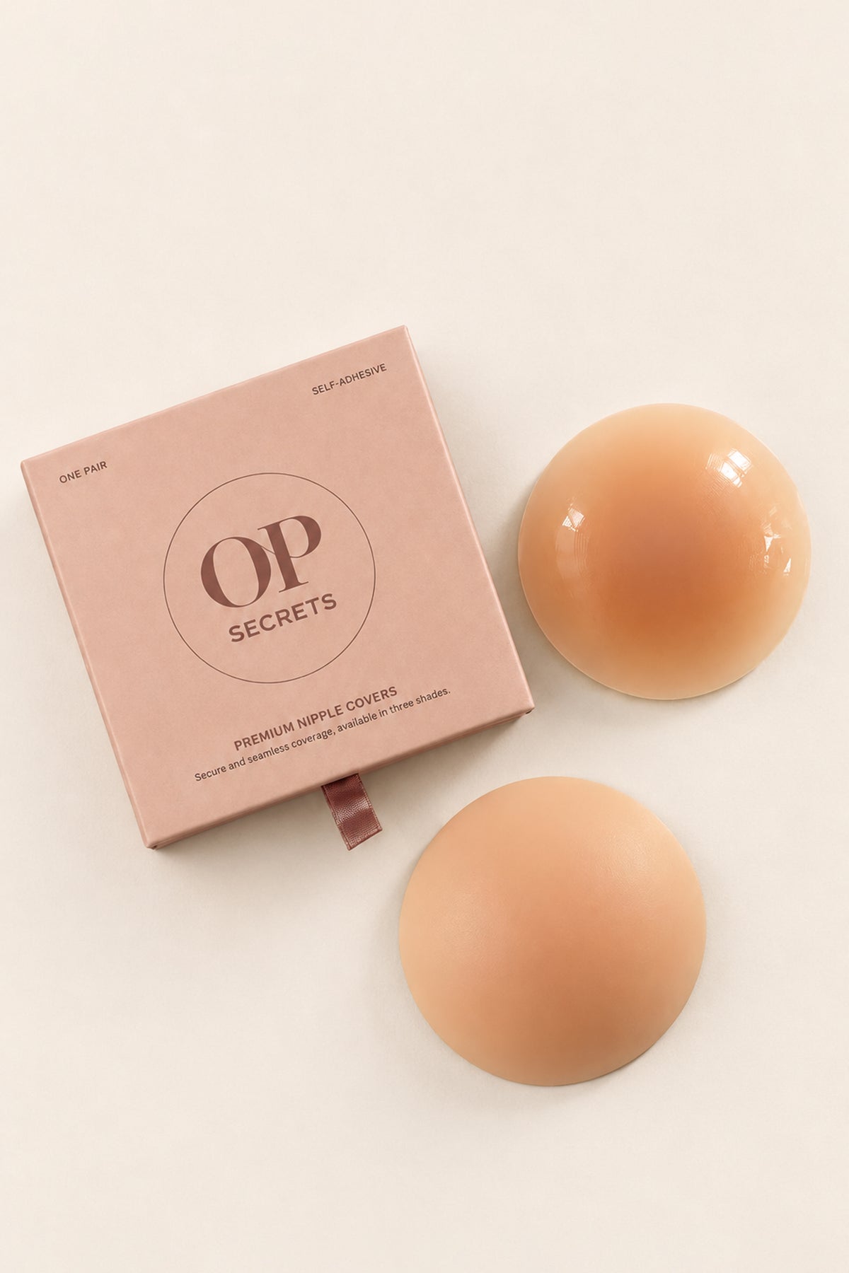 ⁣⁢Brustwarzenabdeckungen in Almond⁤⁣ - 1