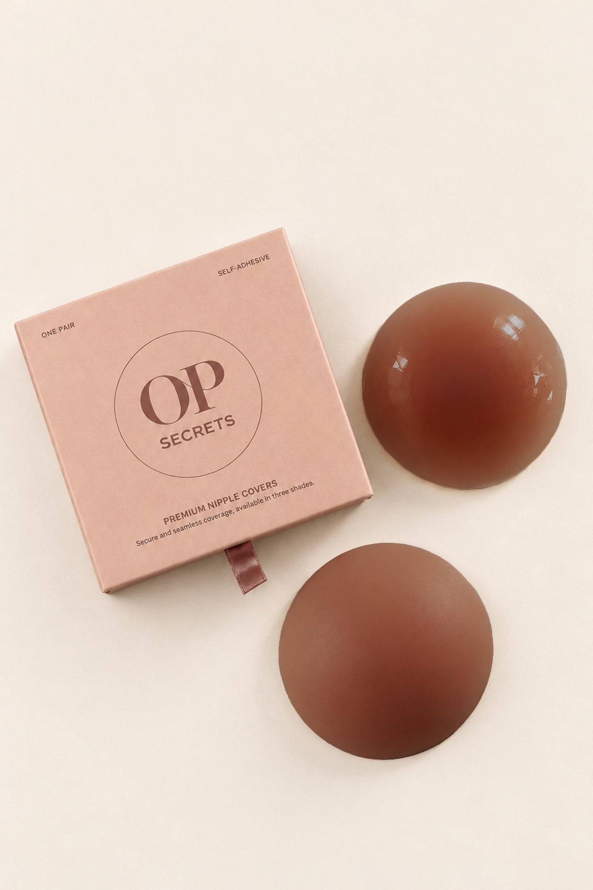 ⁣⁢Brustwarzen-Abdeckungen in Chestnut⁤⁣ - 1