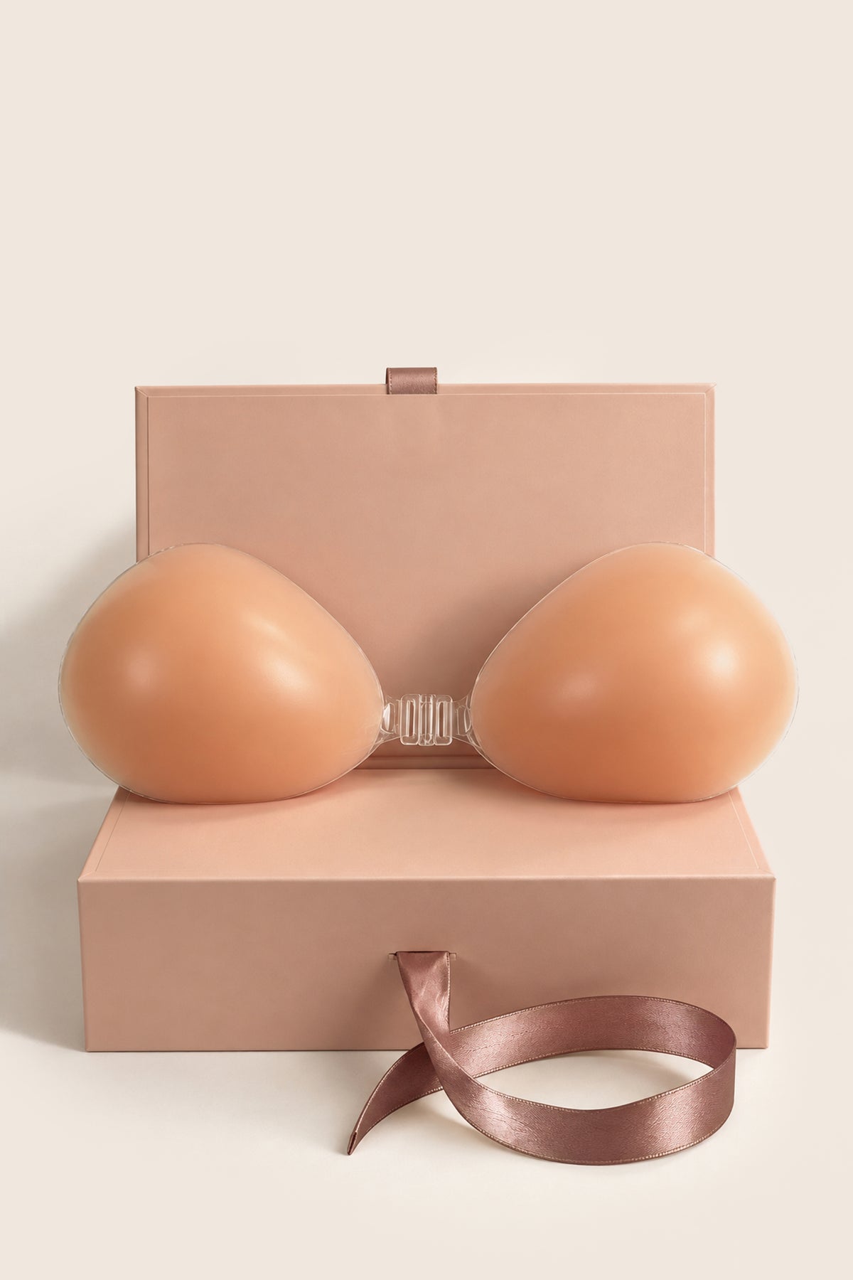 ⁣⁢Klebe-BH ohne Rücken in Almond⁤⁣ - 1