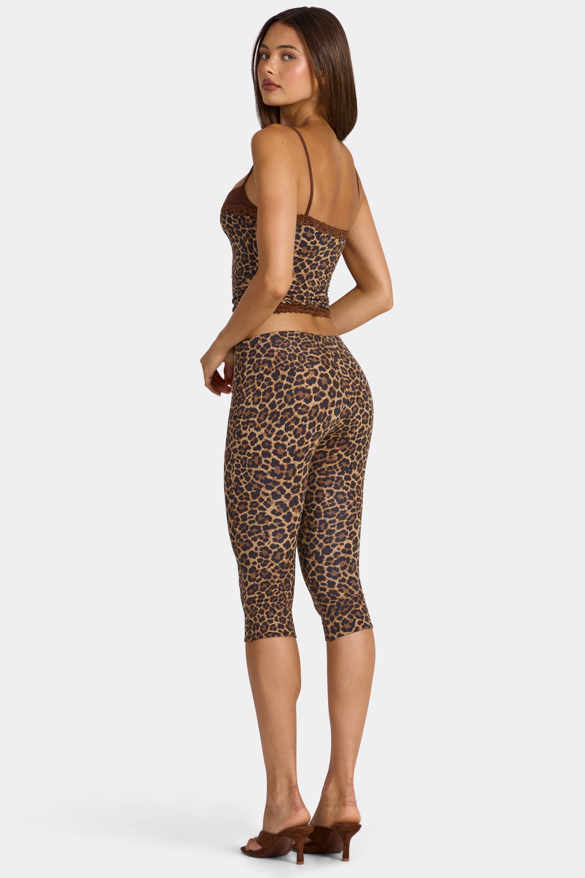 ⁣⁢Modal-Capri-Leggings in Leo-Muster⁤⁣ - 2