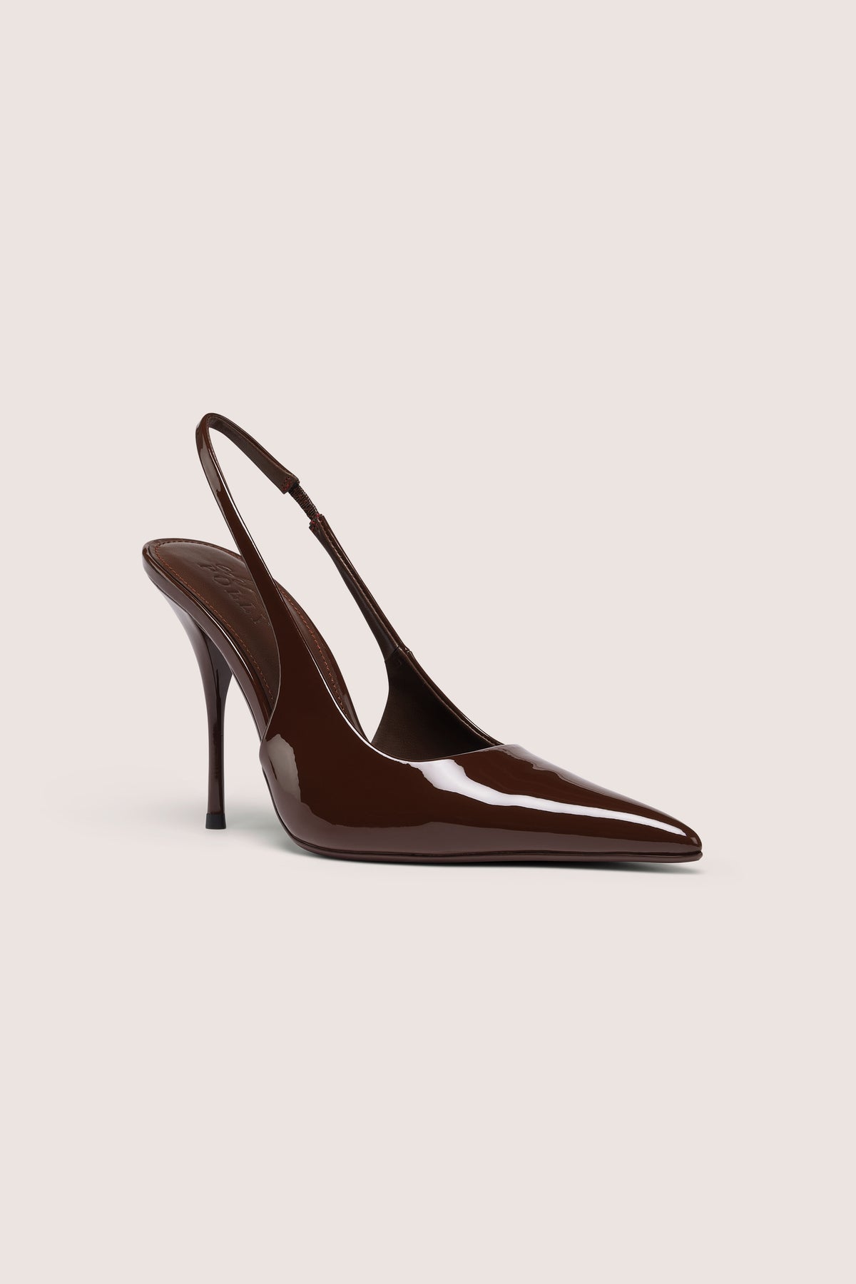 ⁣⁢Sling-Back-Heels in Chocolate Brown⁤⁣ - 1