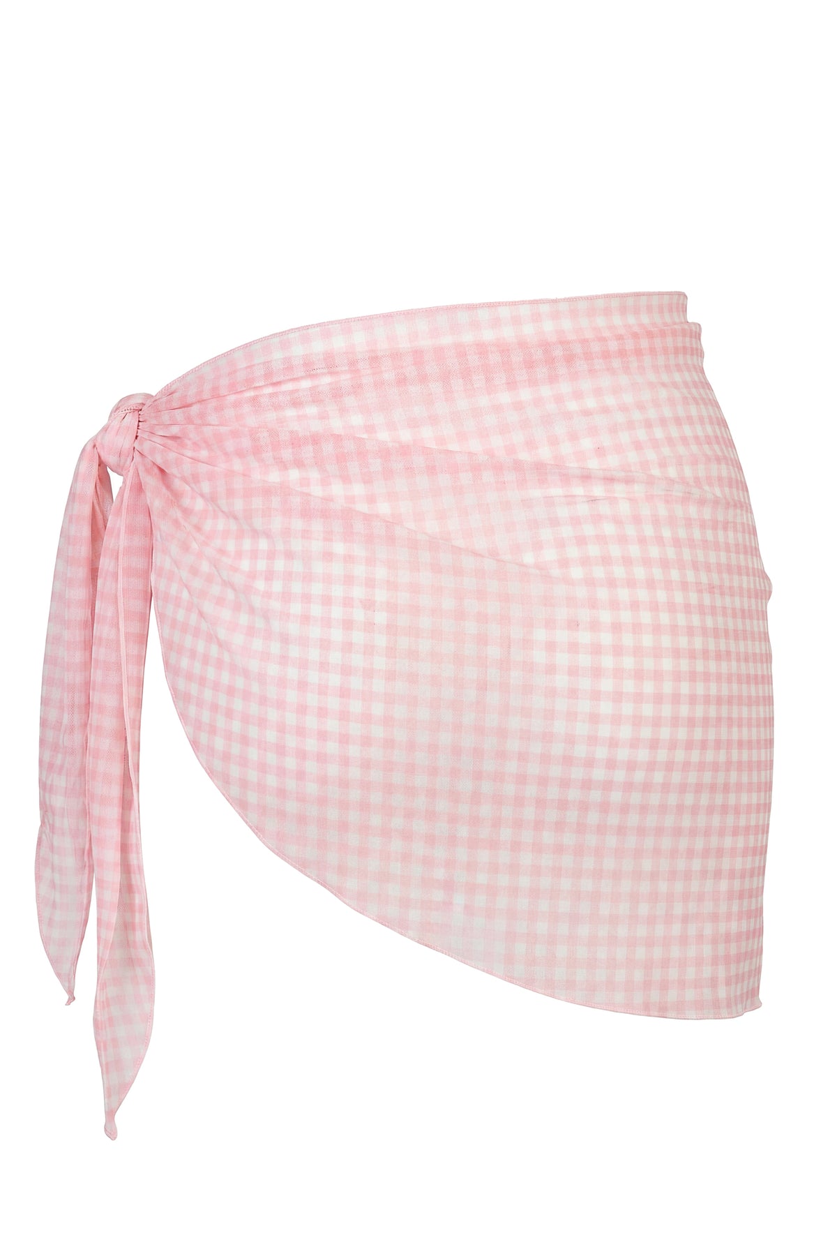 ⁣⁢Sarong im rosa Vichy-Karo⁤⁣