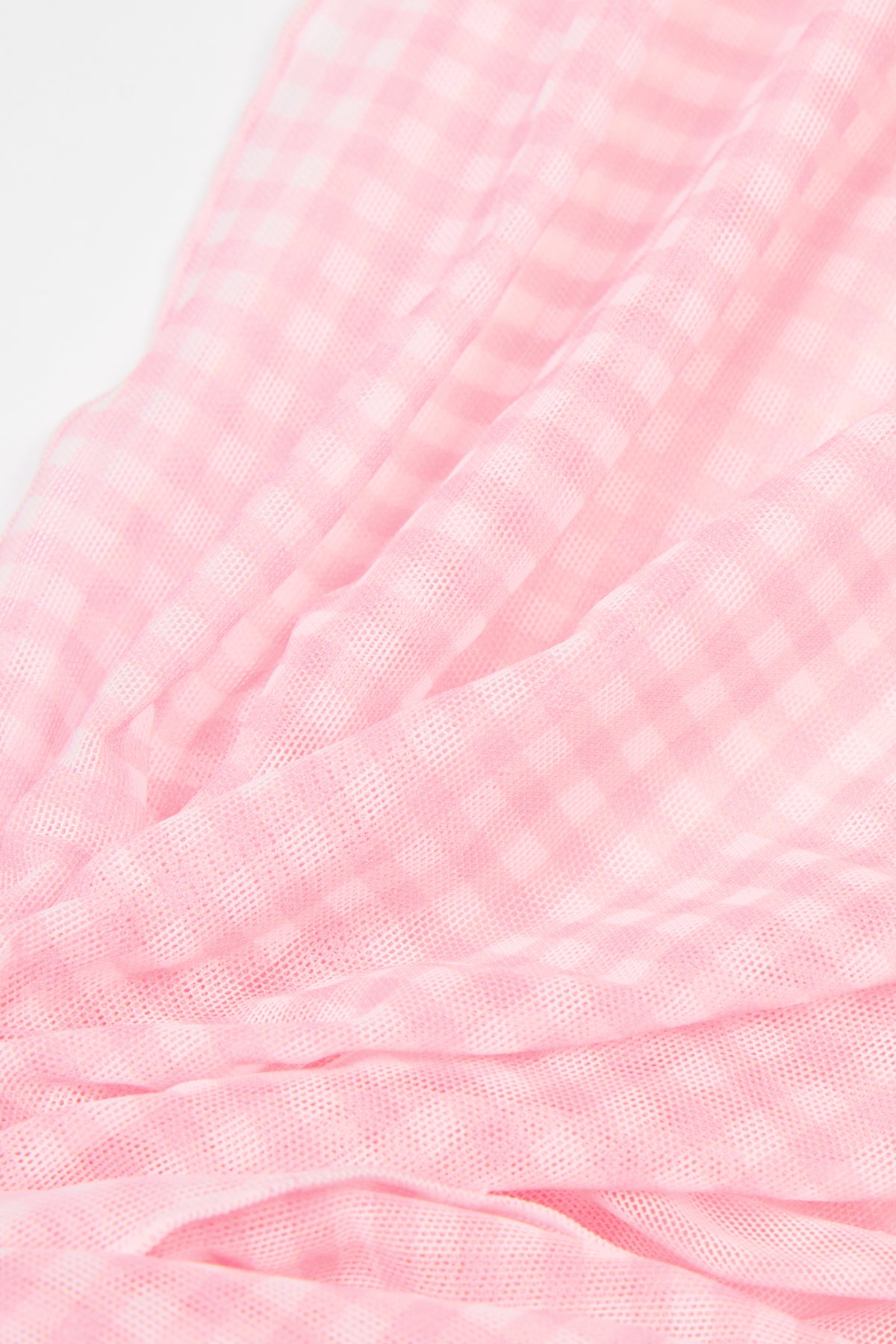 ⁣⁢Sarong im rosa Vichy-Karo⁤⁣