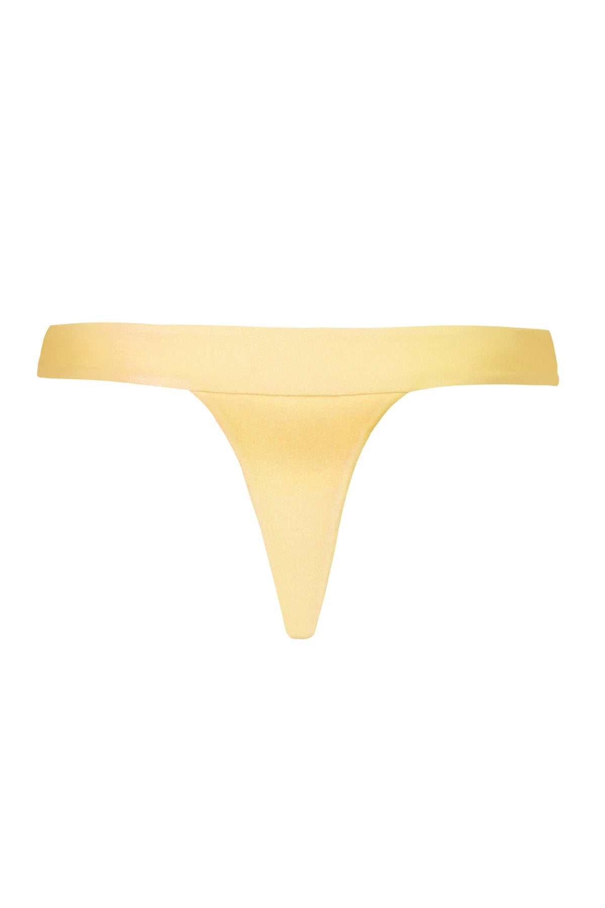 ⁣⁢Tanga-Bikinihose in Zitronengelb⁤⁣