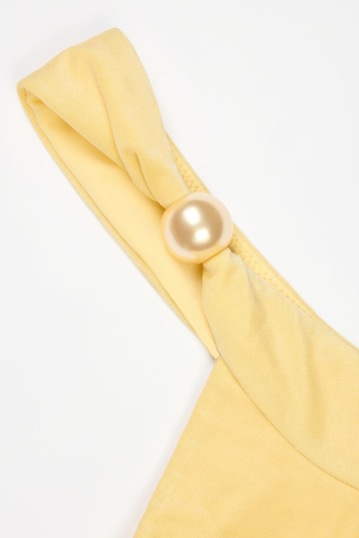 ⁣⁢Tanga-Bikinihose in Zitronengelb⁤⁣