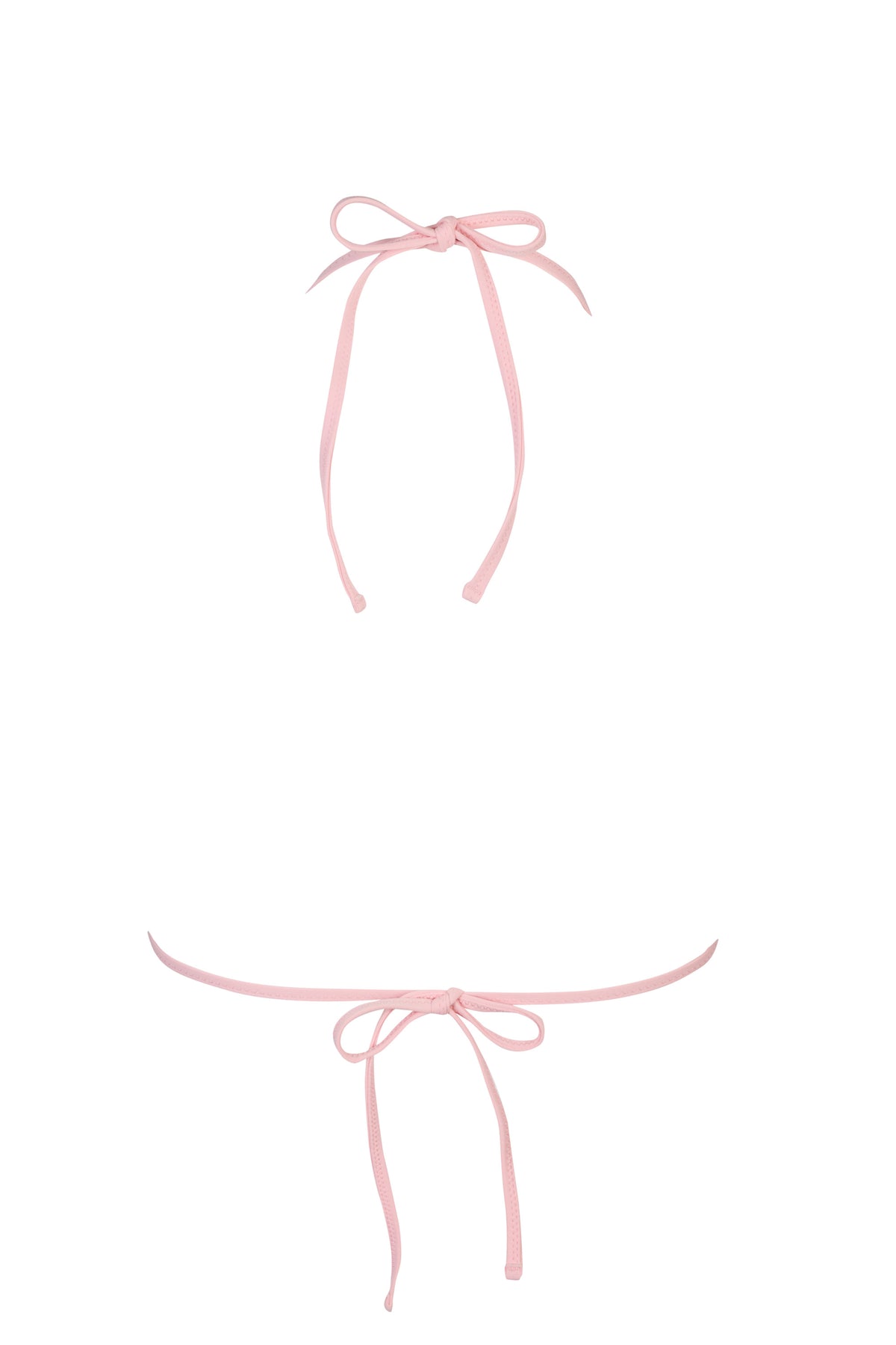 ⁣⁢Triangel-Bikinioberteil in Babyrosa⁤⁣