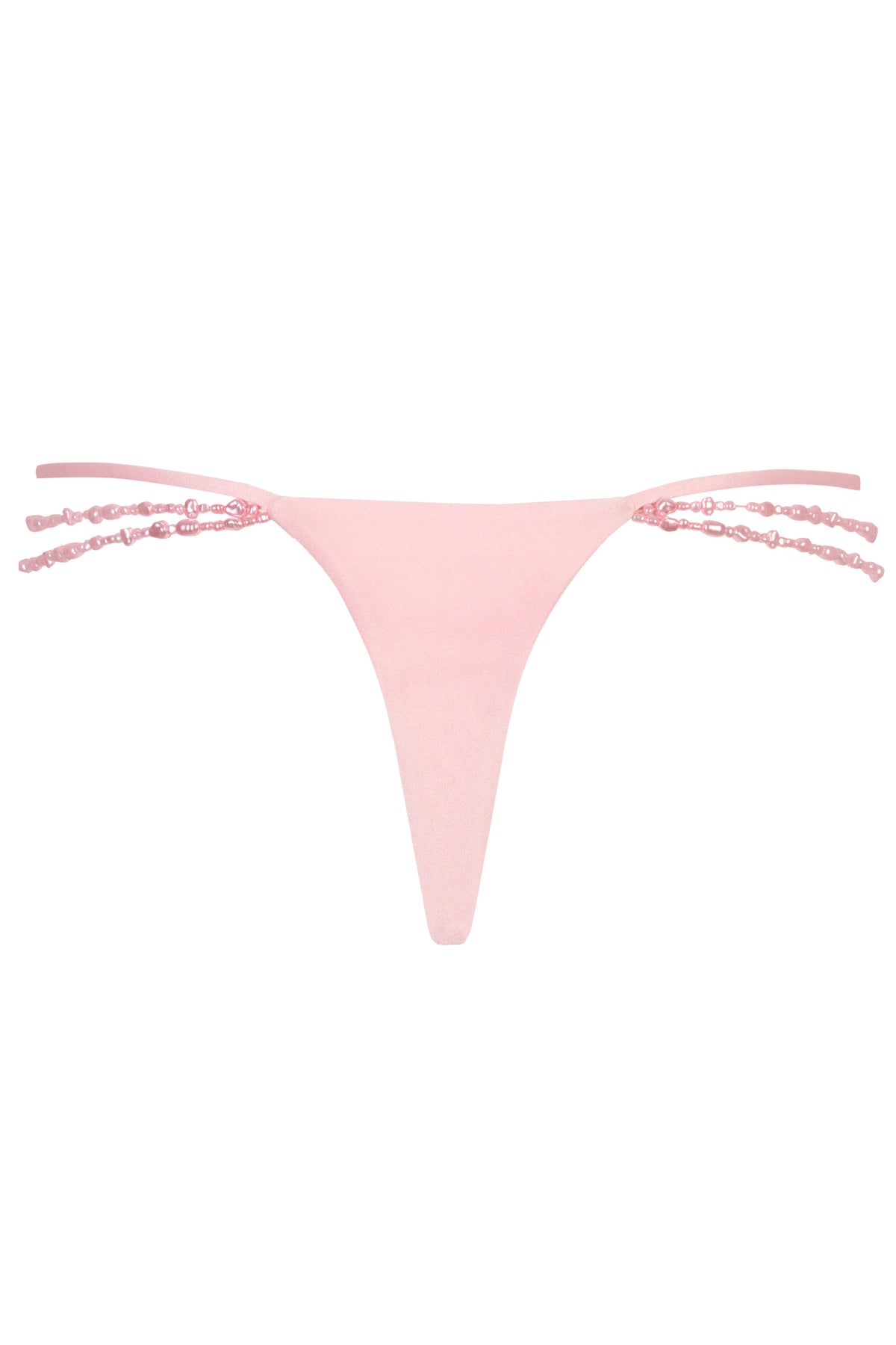 ⁣⁢Cheeky-Bikinihose mit mehreren Bändern in Babyrosa⁤⁣