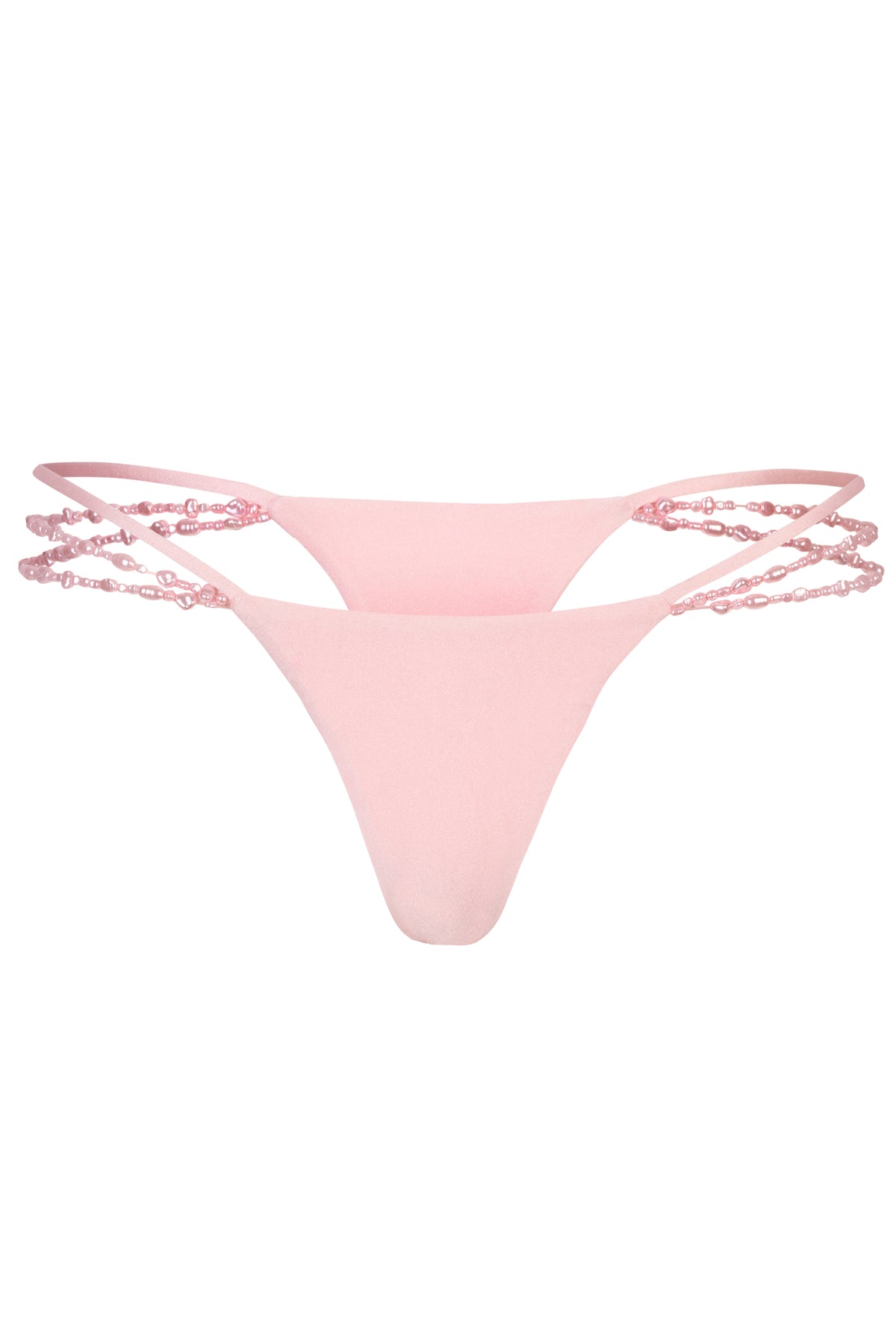 ⁣⁢Cheeky-Bikinihose mit mehreren Bändern in Babyrosa⁤⁣