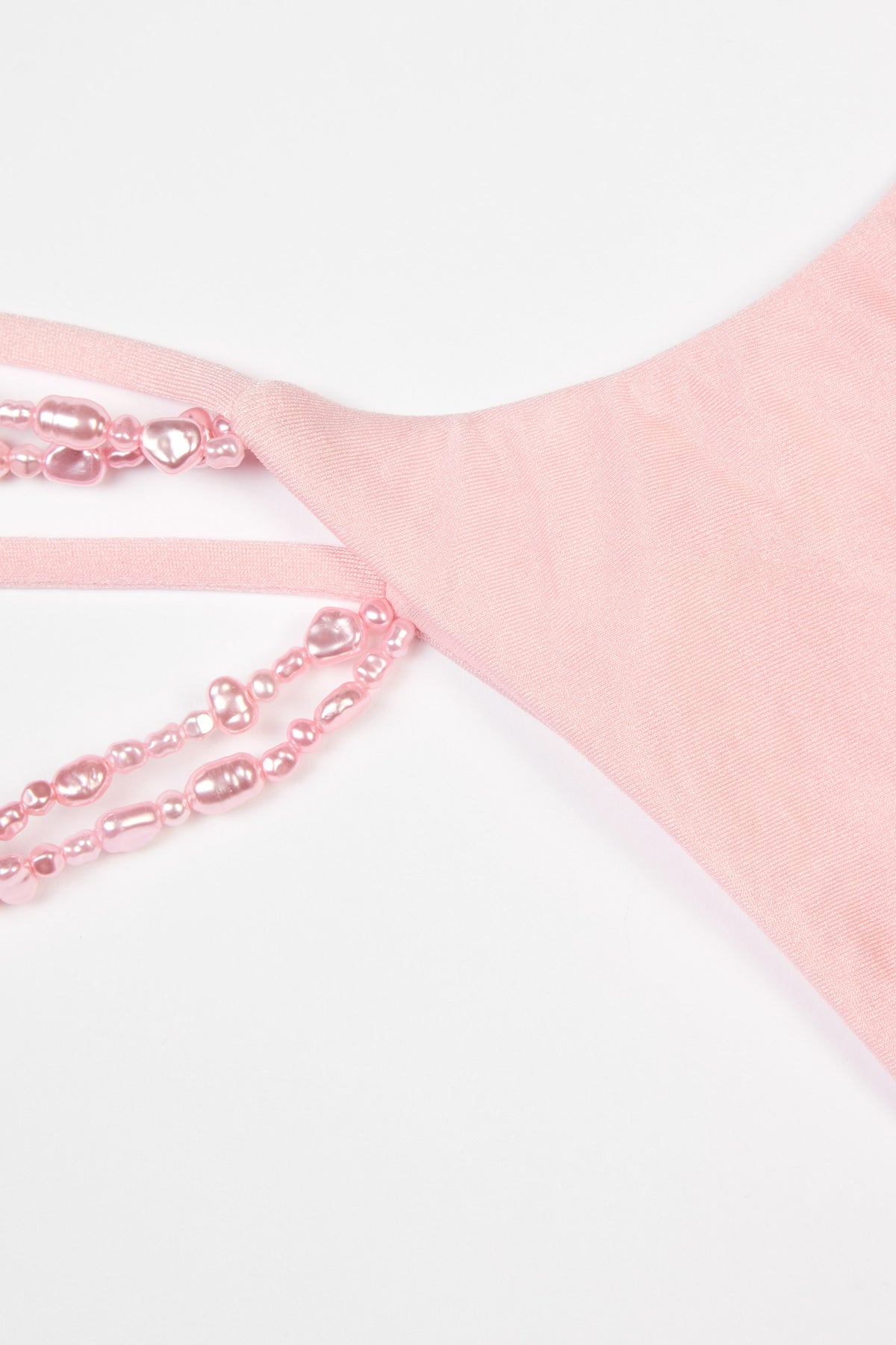 ⁣⁢Cheeky-Bikinihose mit mehreren Bändern in Babyrosa⁤⁣
