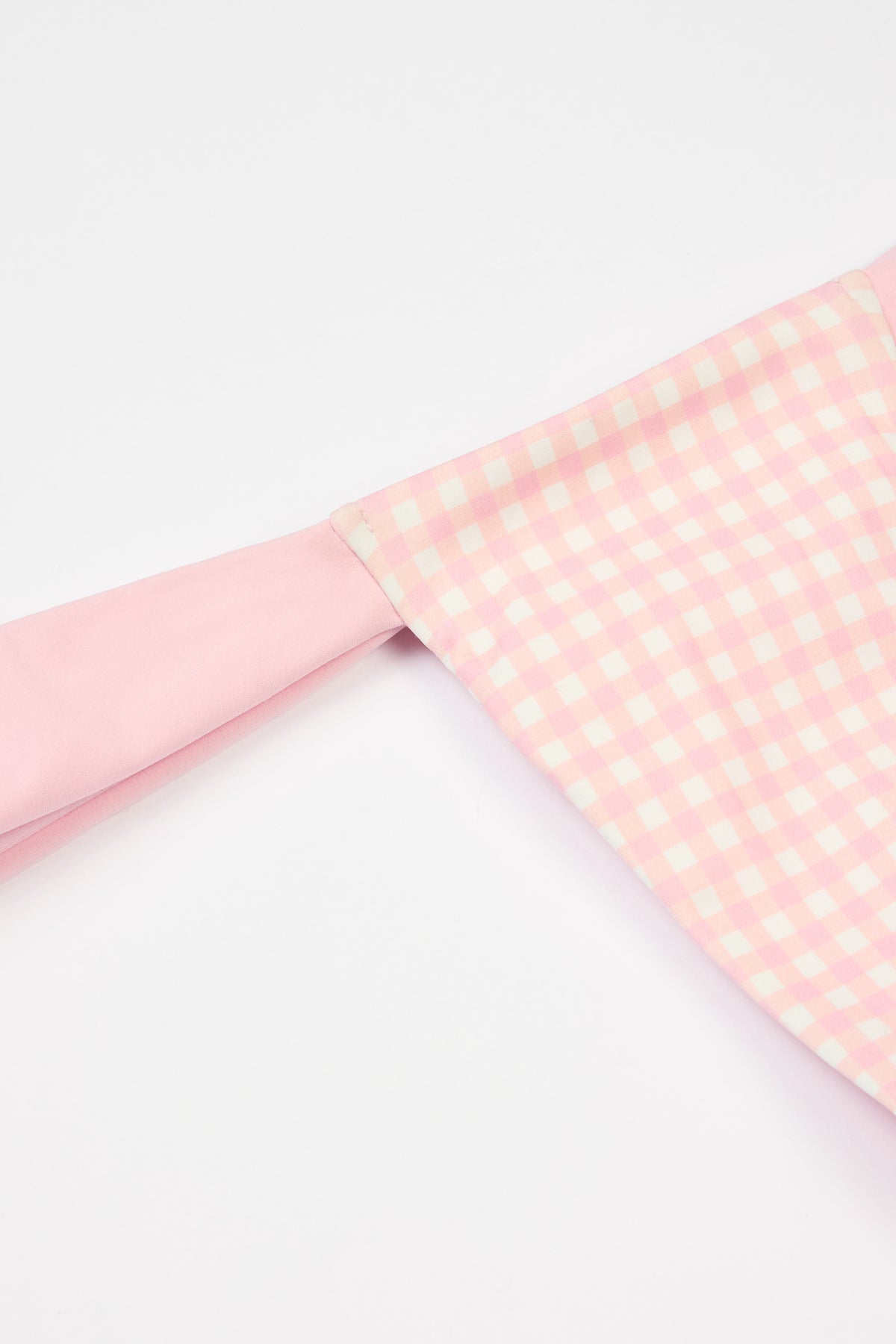 ⁣⁢Tanga-Bikinihose im rosa Vichy-Karo⁤⁣