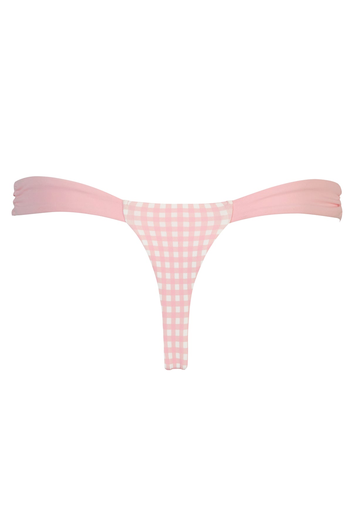 ⁣⁢Tanga-Bikinihose im rosa Vichy-Karo⁤⁣