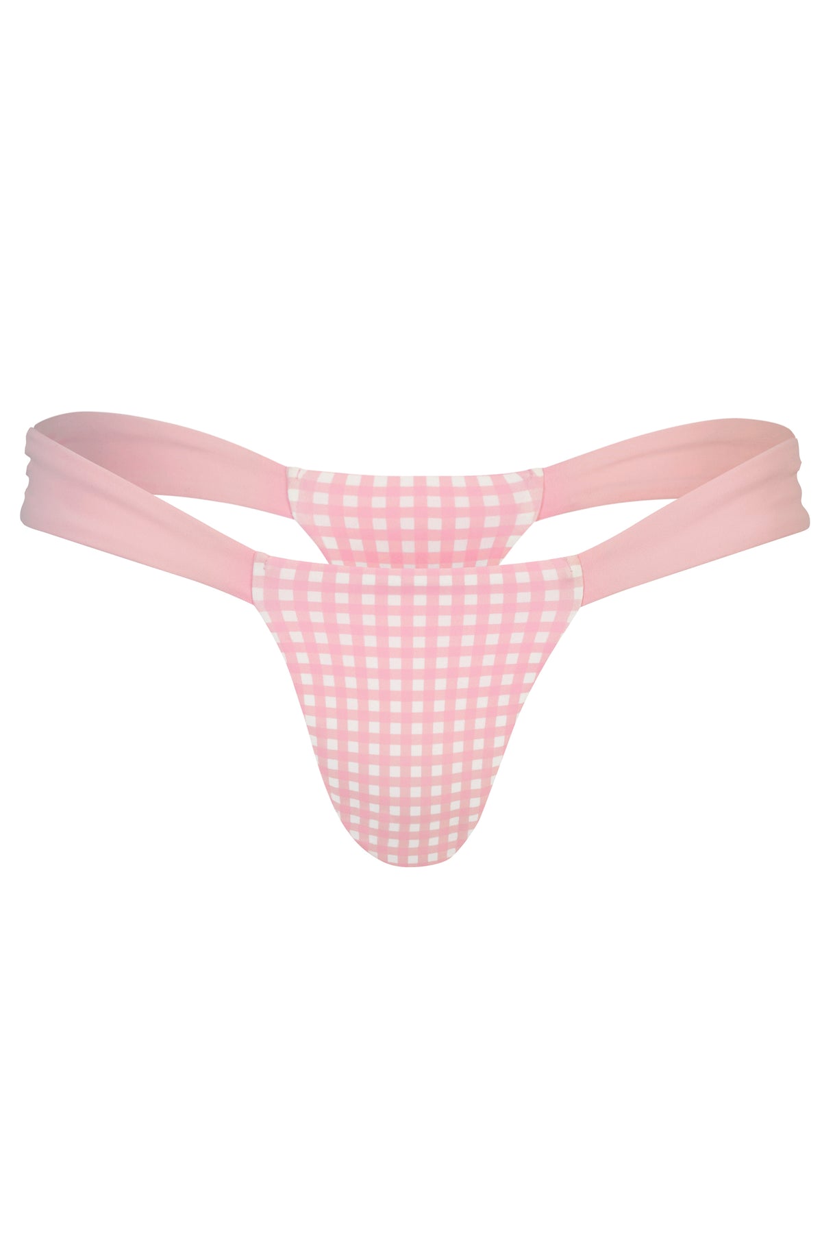 ⁣⁢Tanga-Bikinihose im rosa Vichy-Karo⁤⁣