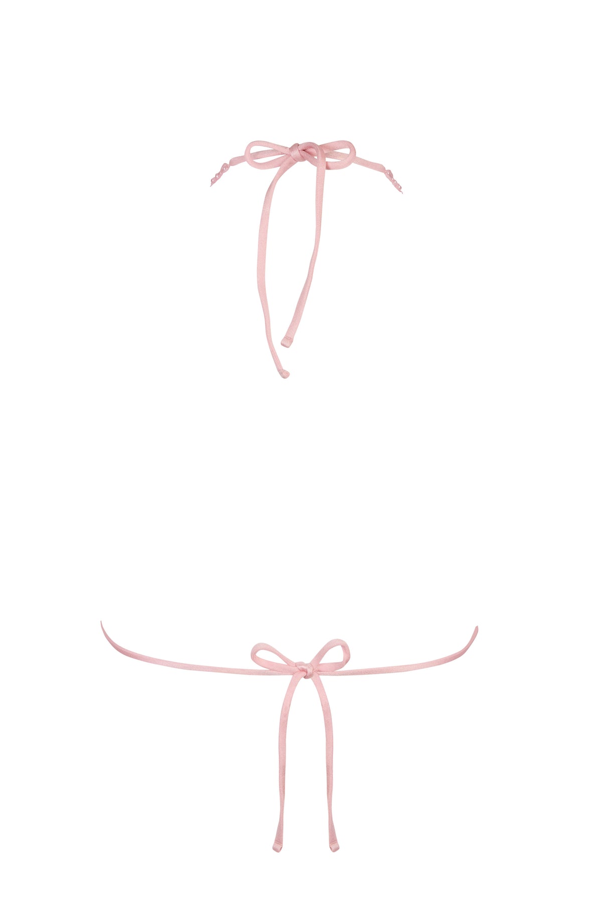 ⁣⁢Triangel-Bikinioberteil in Babyrosa⁤⁣