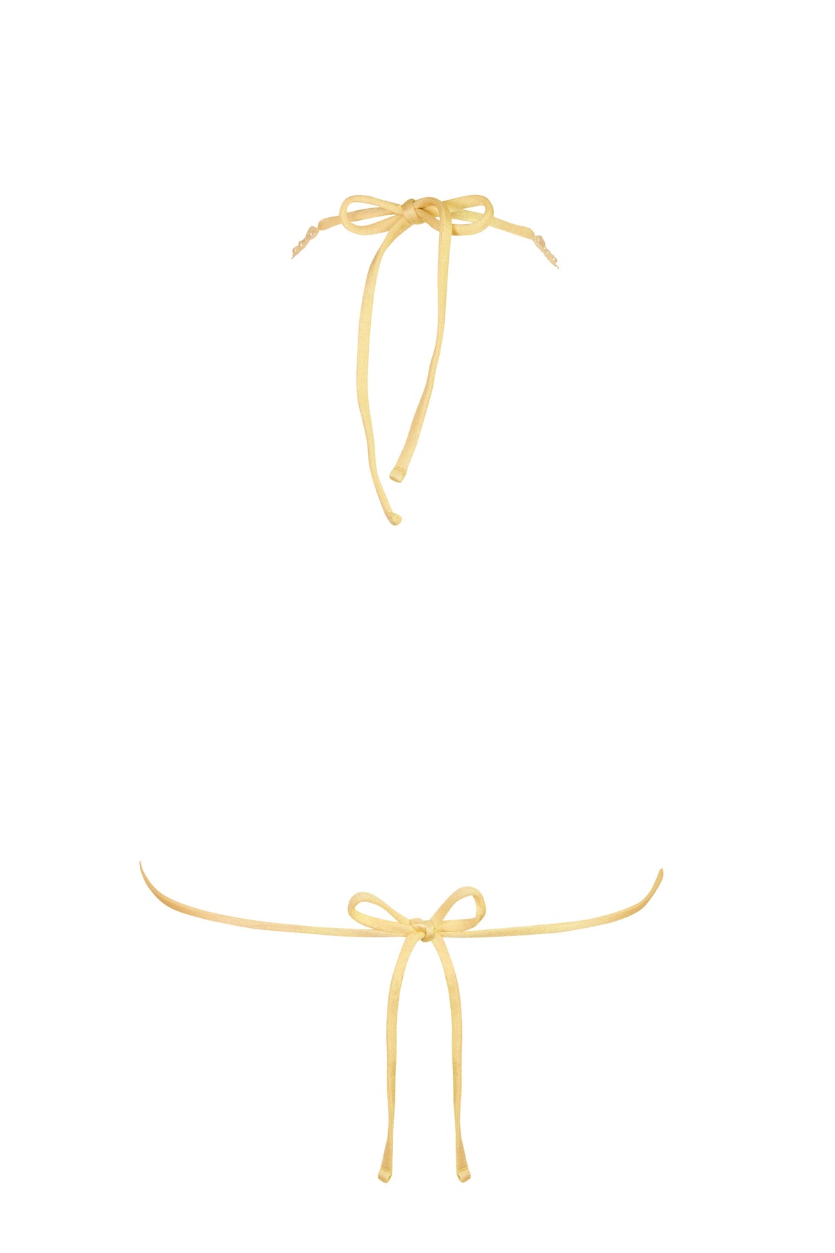 ⁣⁢Triangel-Bikinioberteil in Zitronengelb⁤⁣
