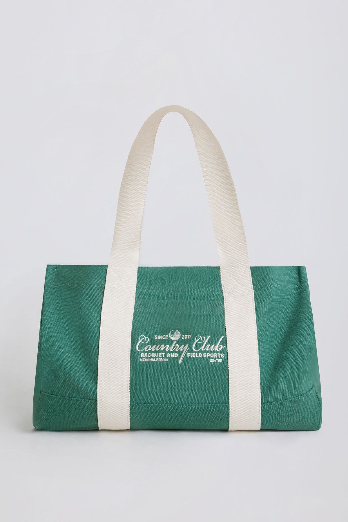 ⁣⁢Oversized Canvas Tote Bag in Grün⁤⁣ - 1