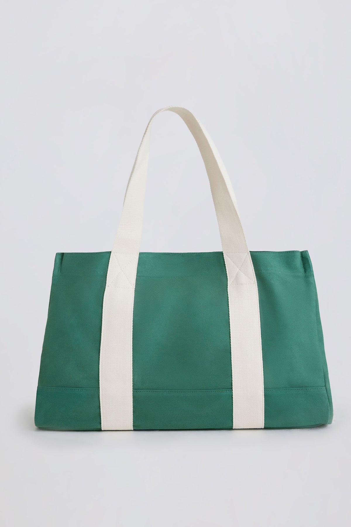 ⁣⁢Oversized Canvas Tote Bag in Grün⁤⁣ - 2
