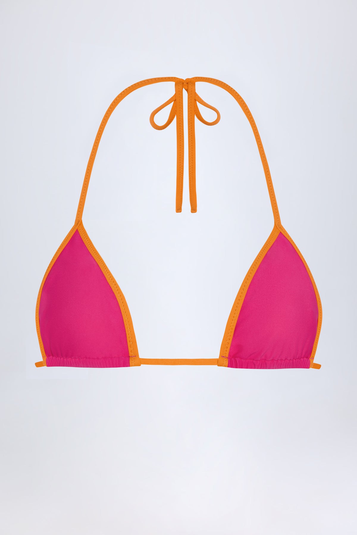 ⁣⁢Triangel-Bikinioberteil in Fuchsia Pink⁤⁣
