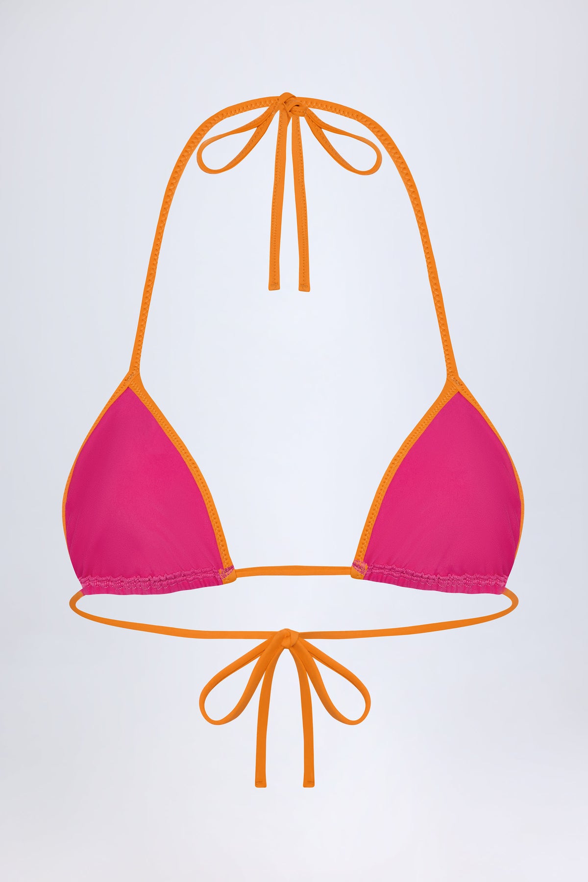 ⁣⁢Triangel-Bikinioberteil in Fuchsia Pink⁤⁣
