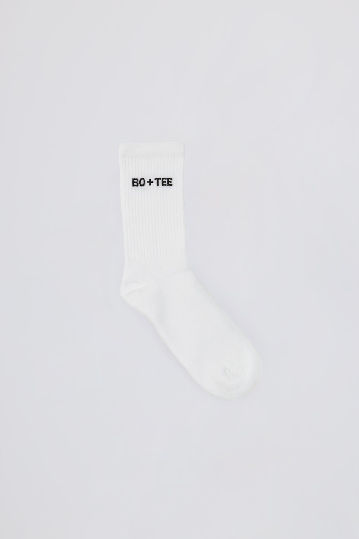 ⁣⁢Gerippte Half-Crew Socken in Weiß⁤⁣ - 2